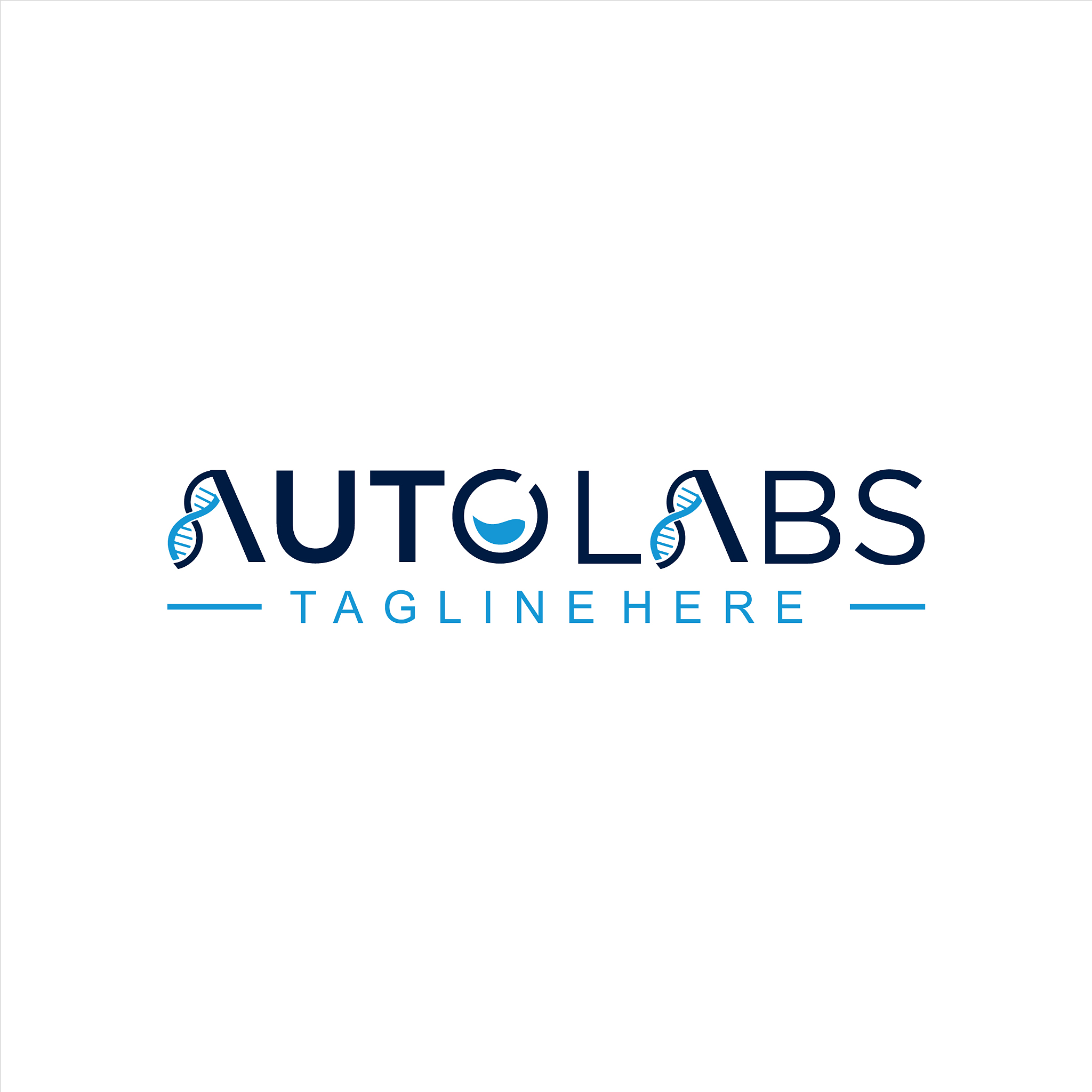 science labs logo design bio organic lab