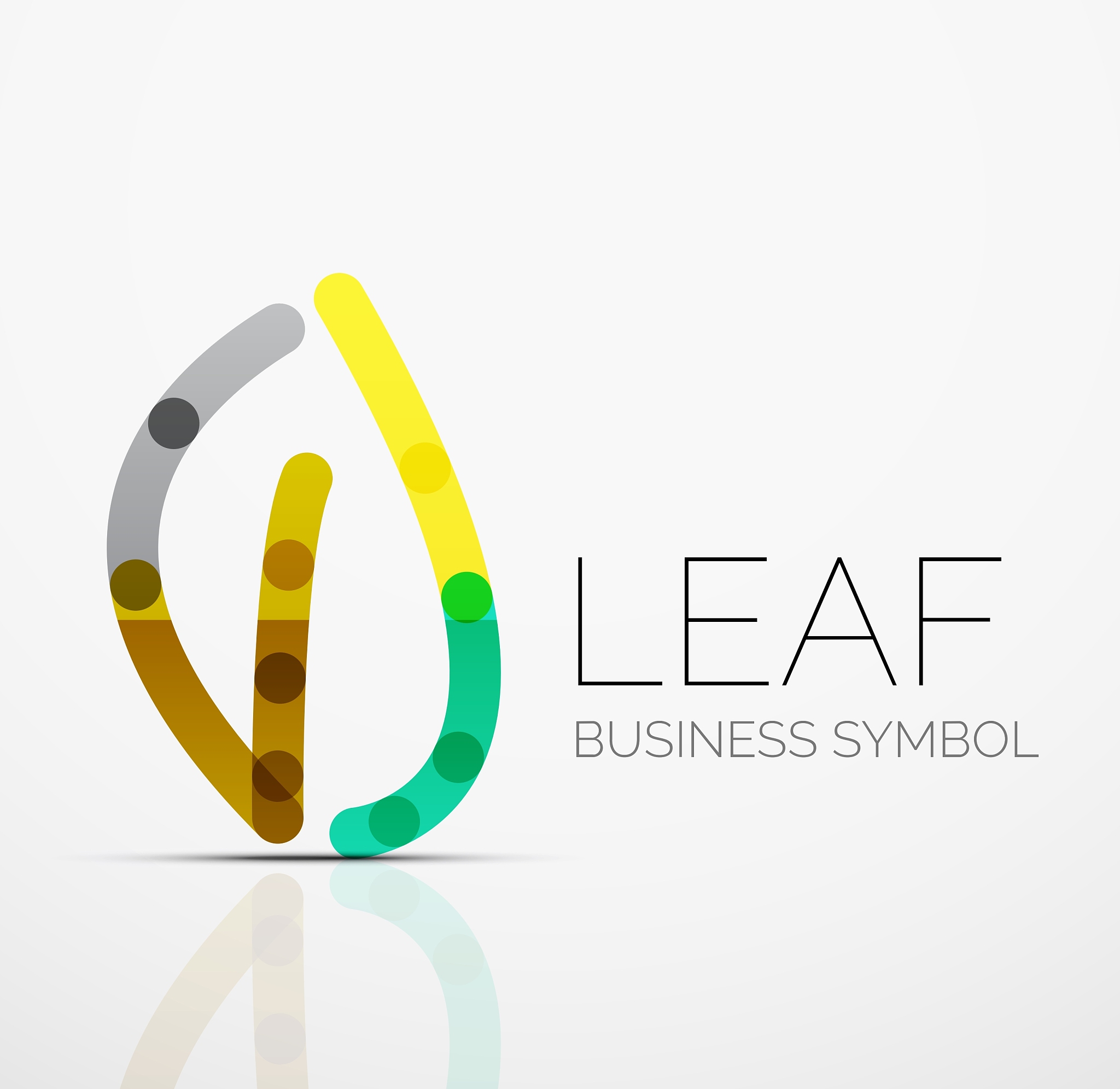 abstract logo idea eco leaf nature plant