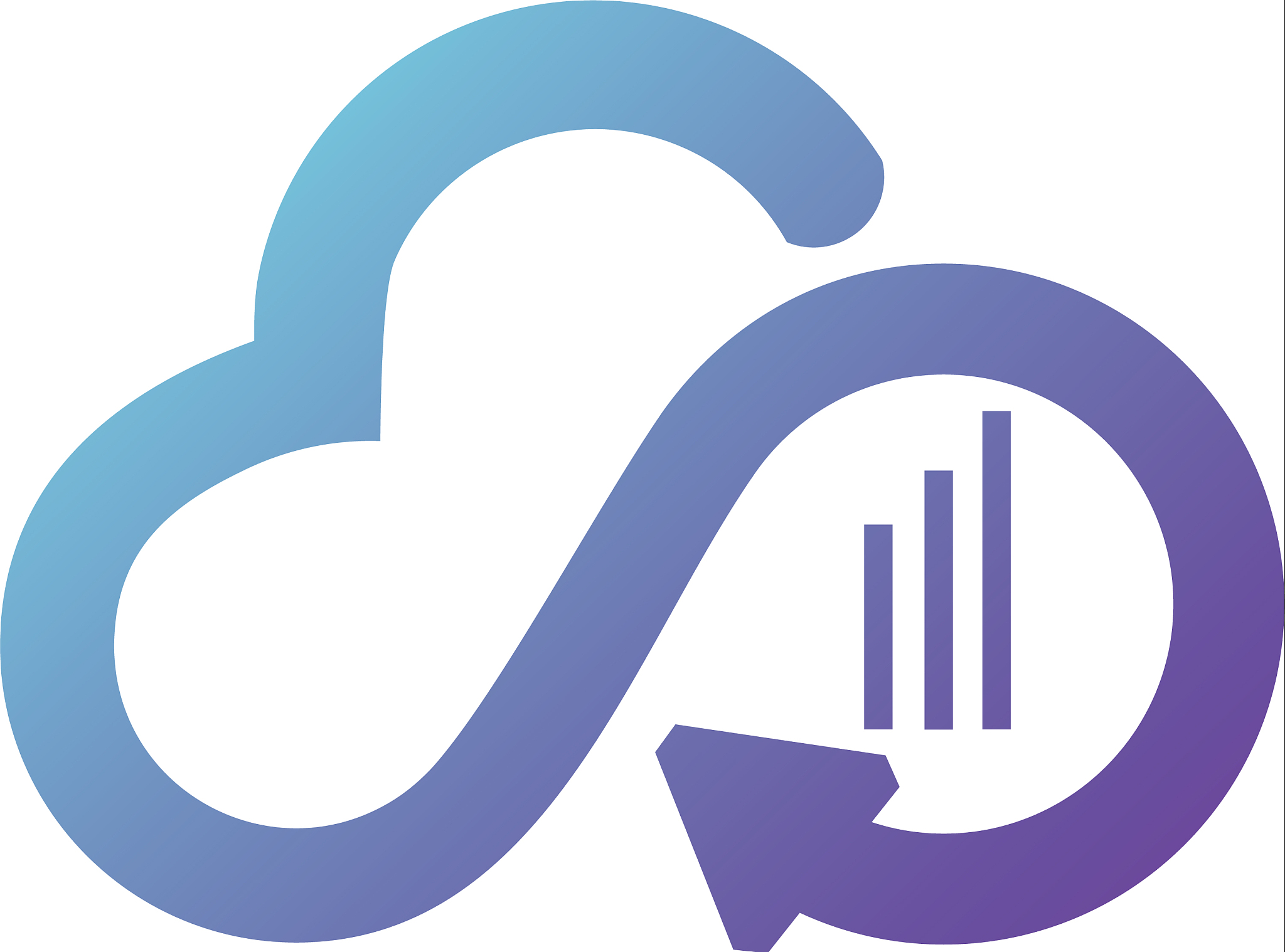 cloud with outline logo template