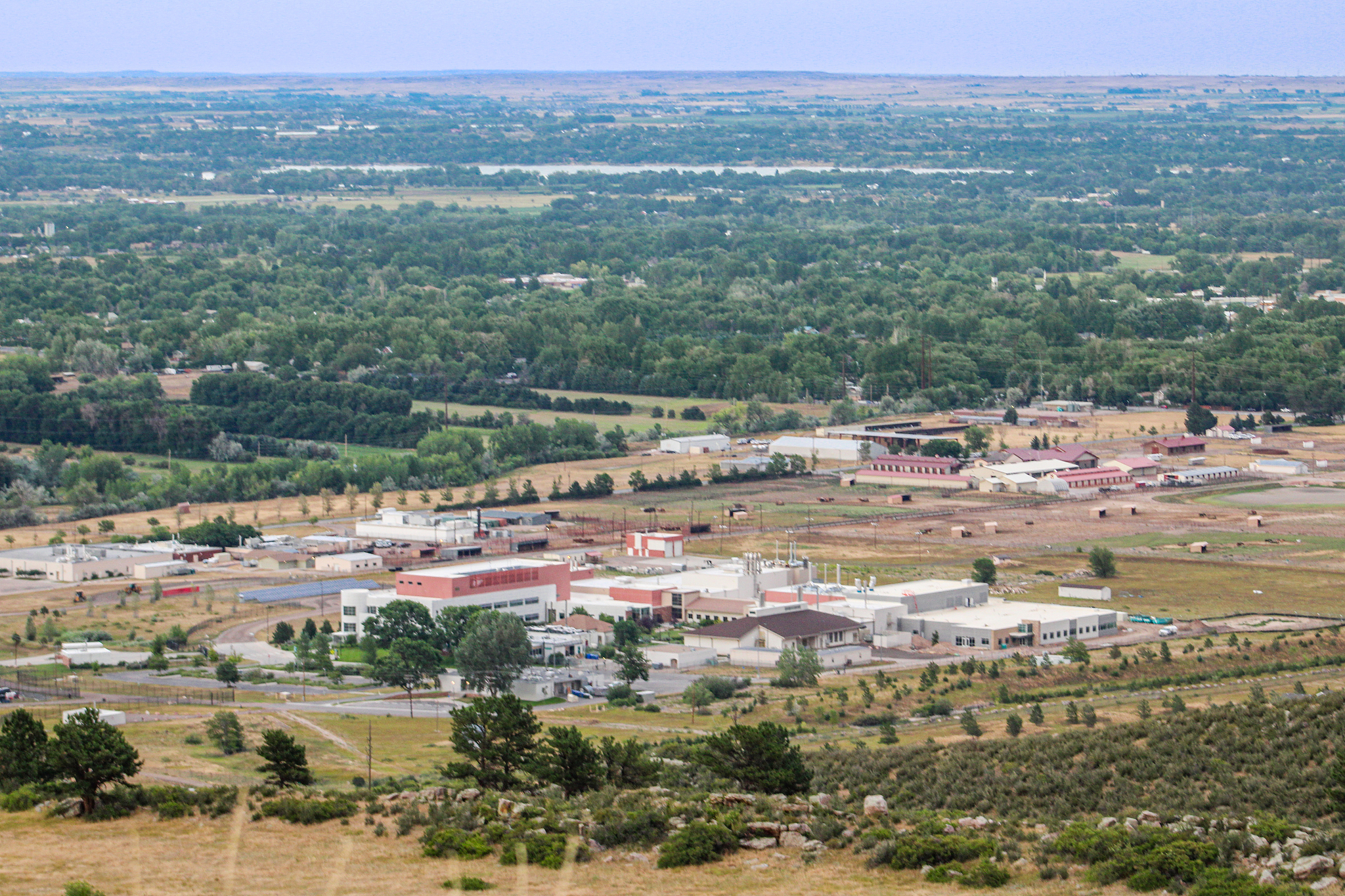horsetooth mountain overlooking the city fort collins