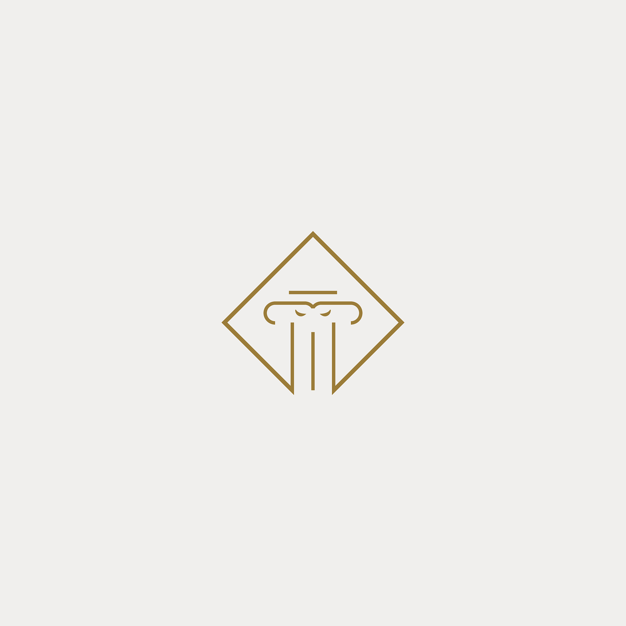 elegant pillar attorney vector icon line design