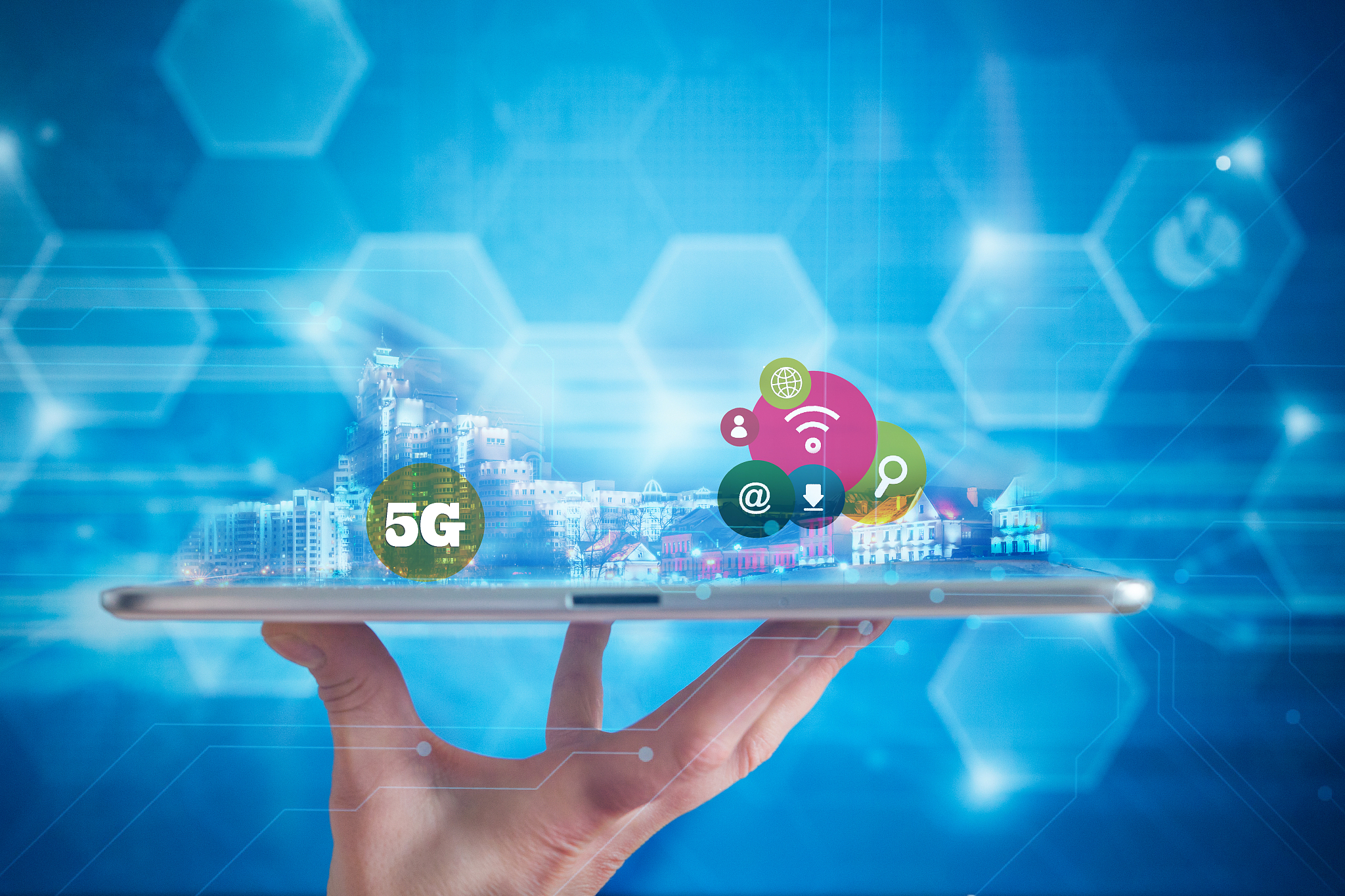 5g mobile technology concept - high internet speed.5g network wi