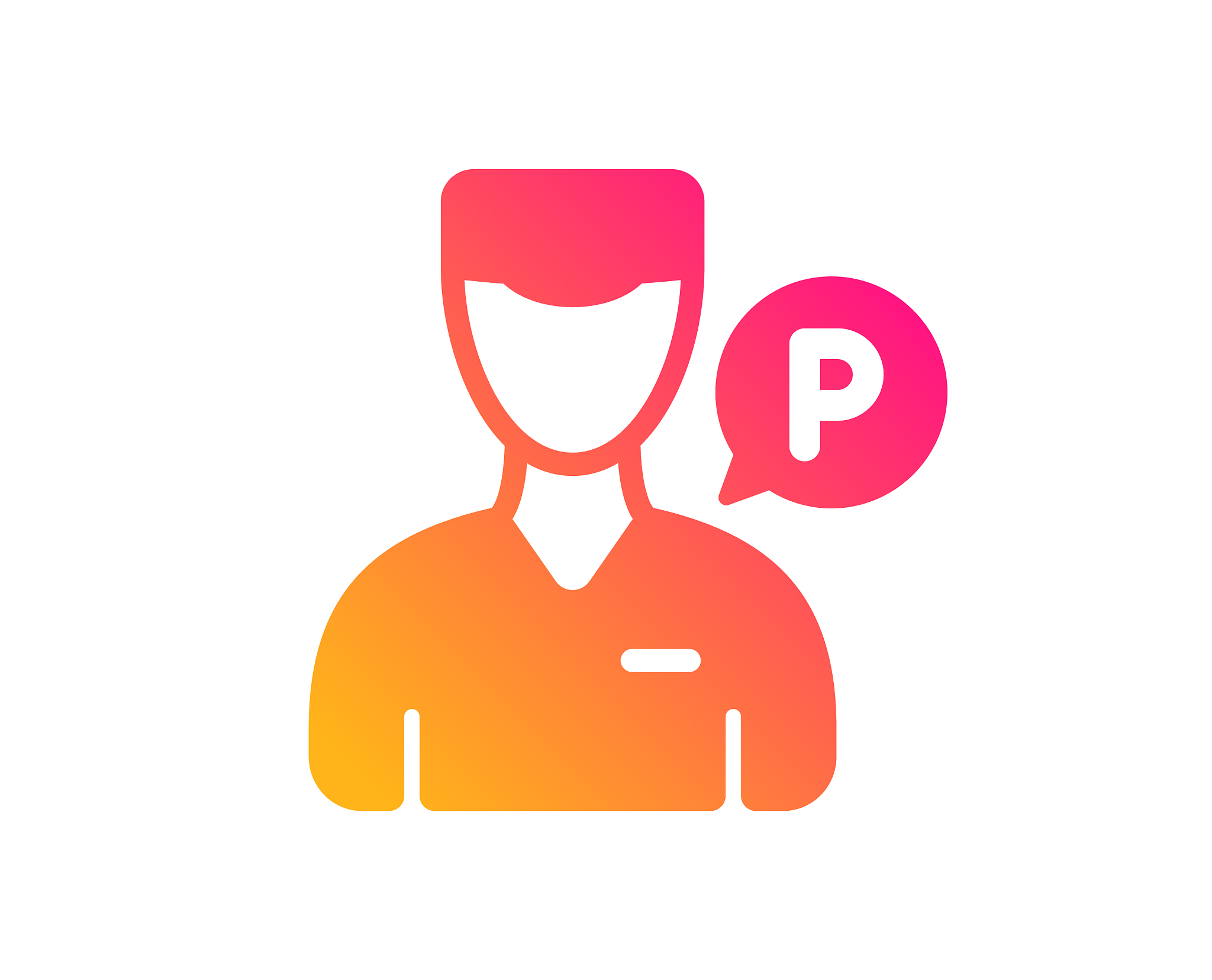 valet servant icon parking person sign