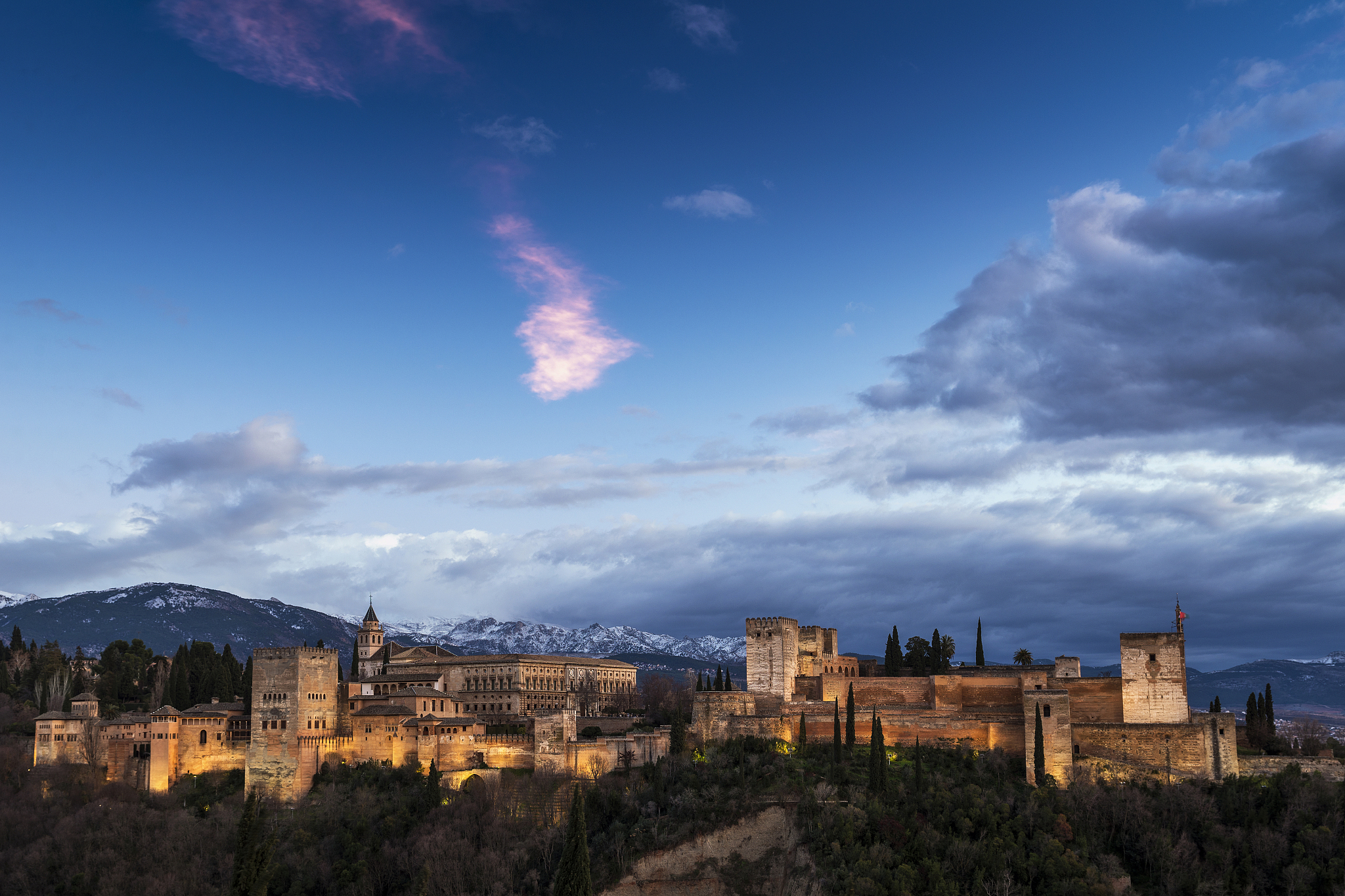 alhambra palace, granada, andalucia, spain