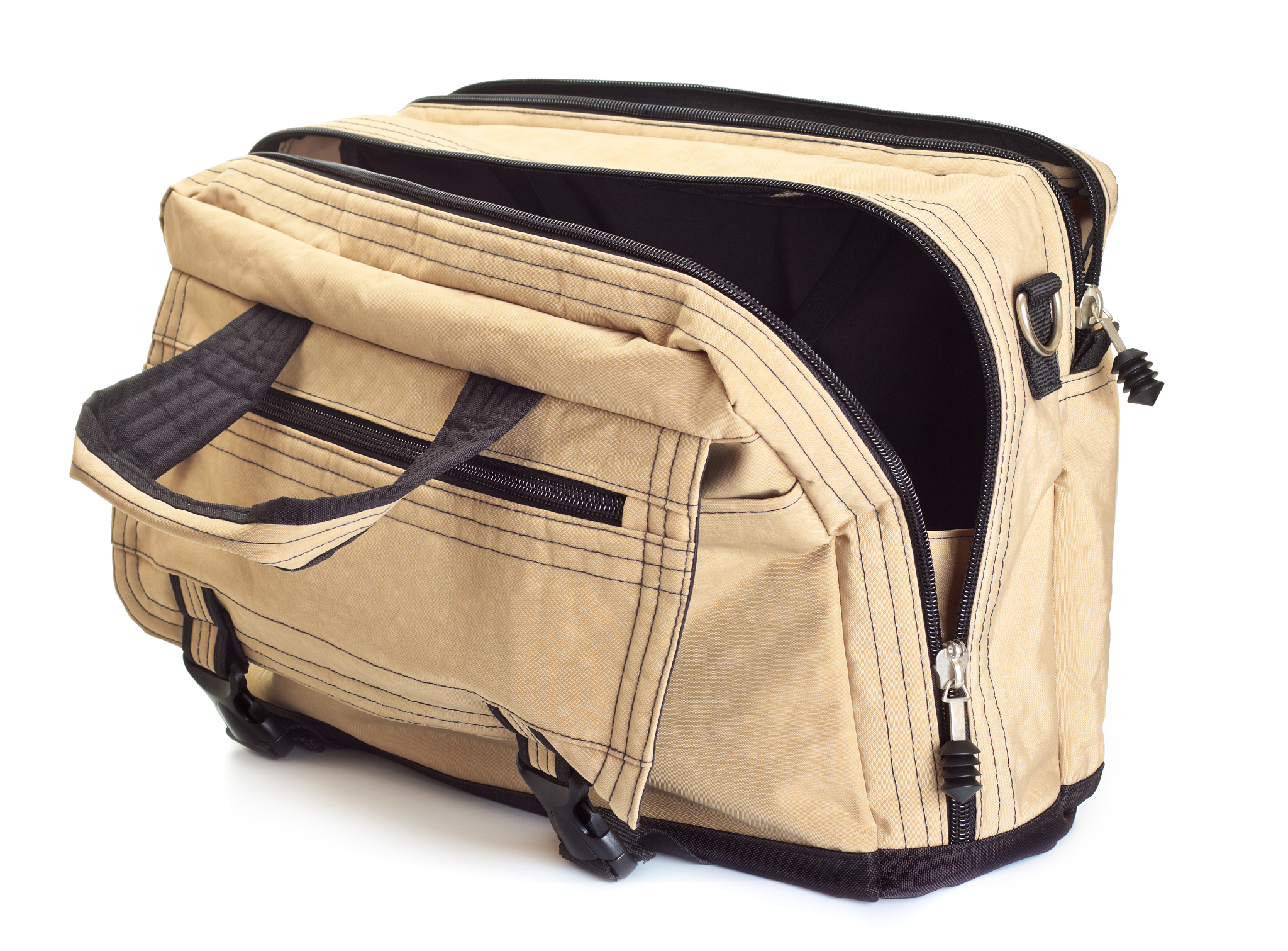 opened travel bag