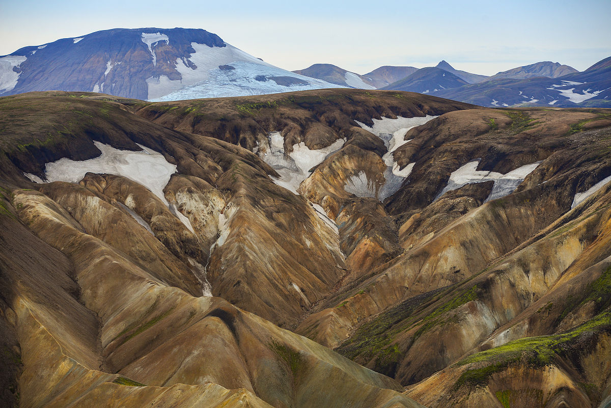 landmannalaugar火山和冰川地貌