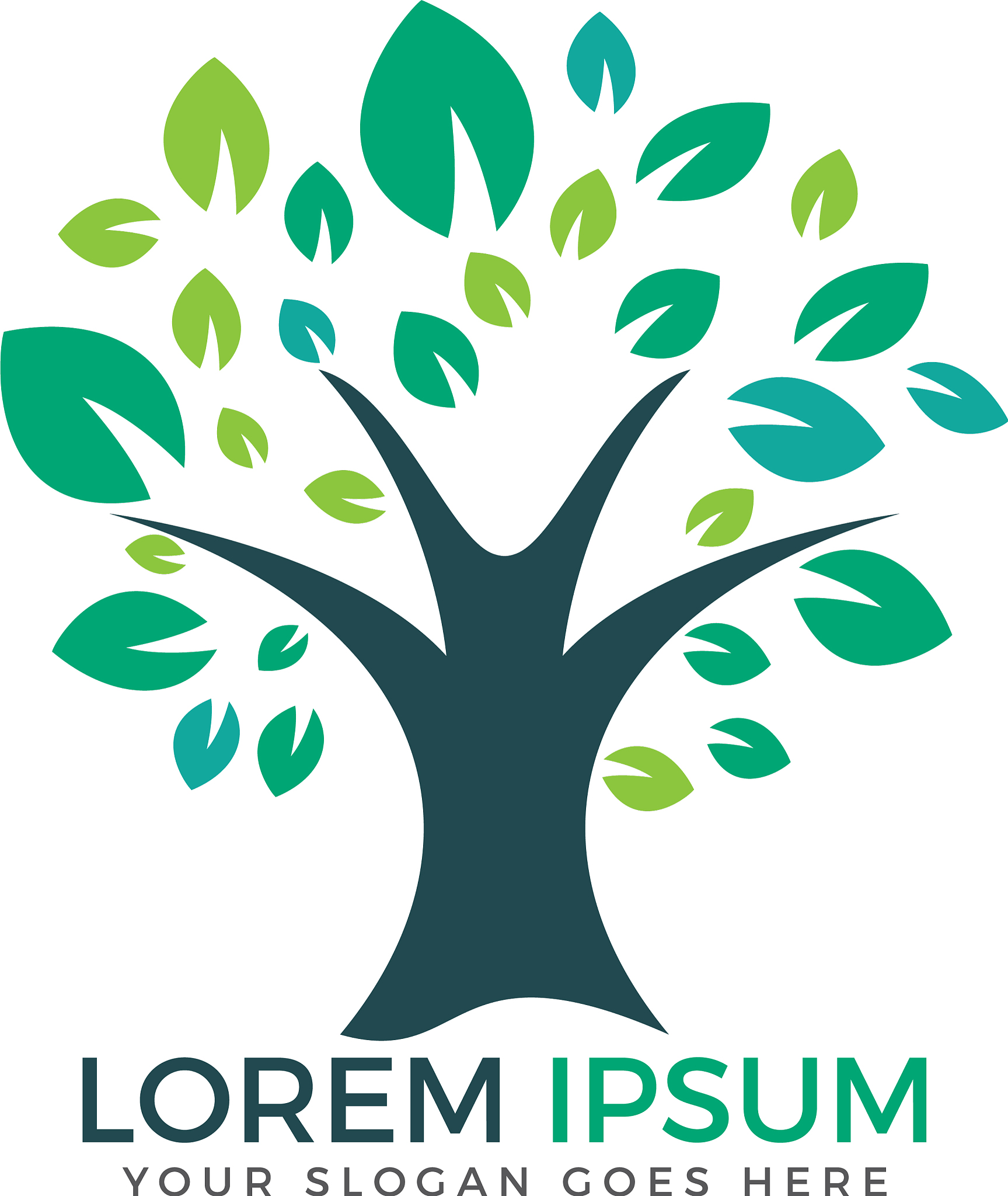 green tree logo design