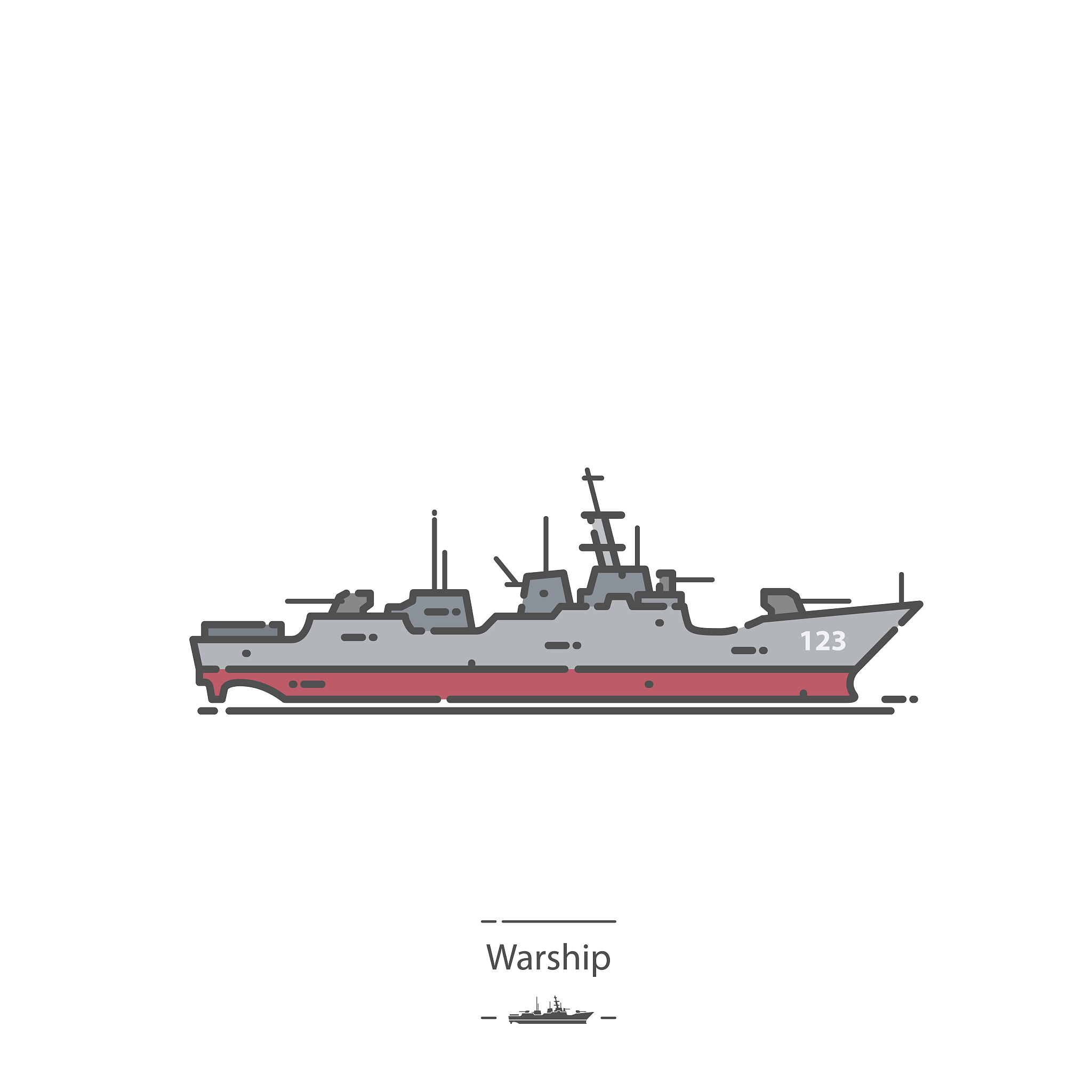 warship