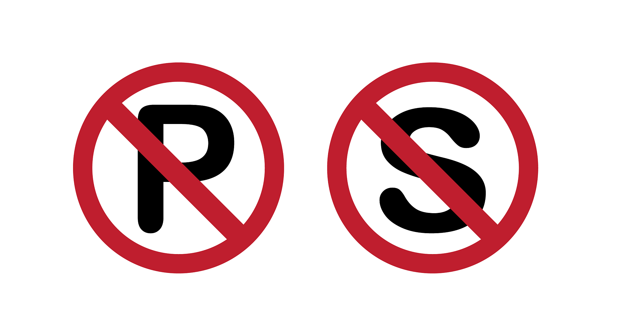 no parking and dont stop traffic sign symbol icon