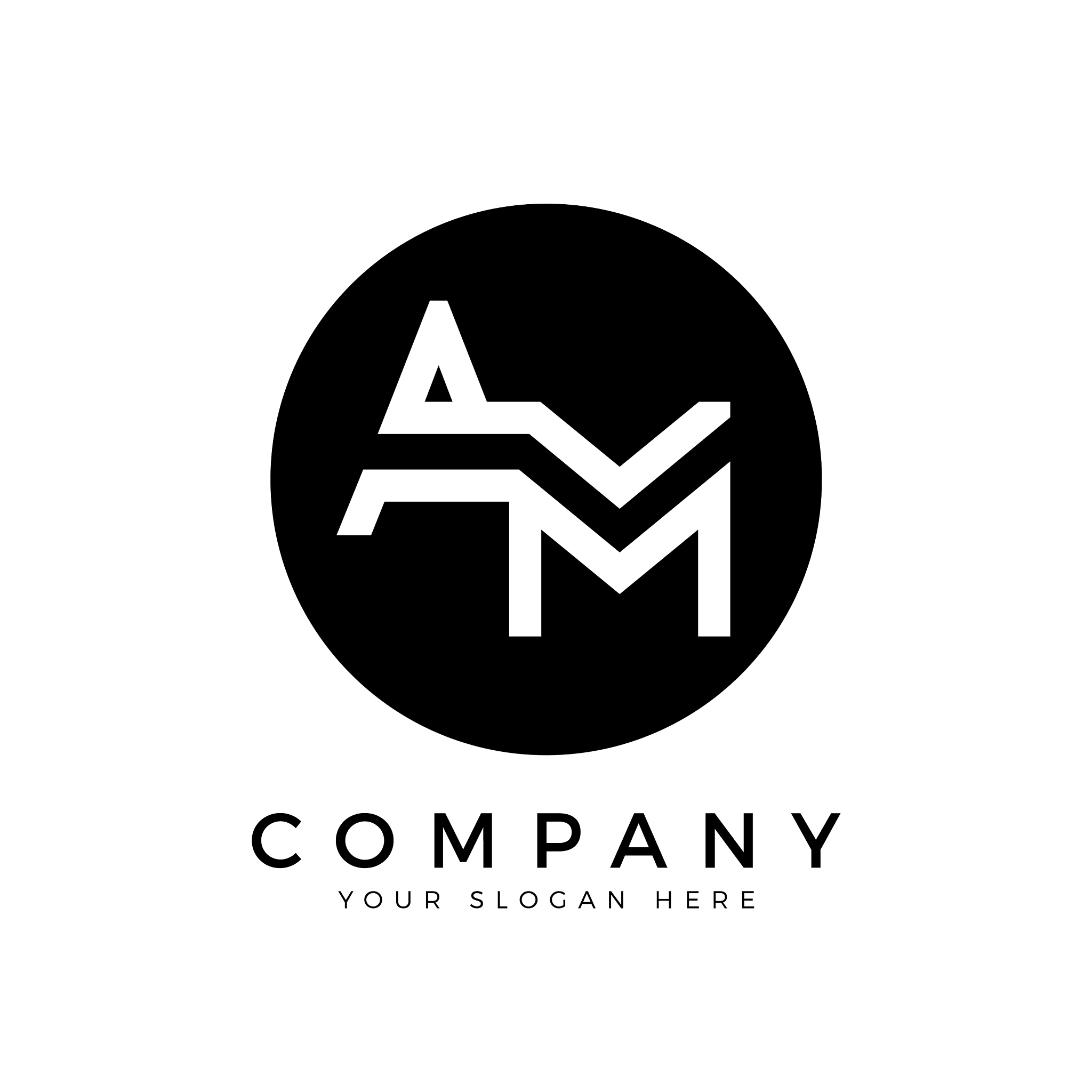 am logo design business typography template
