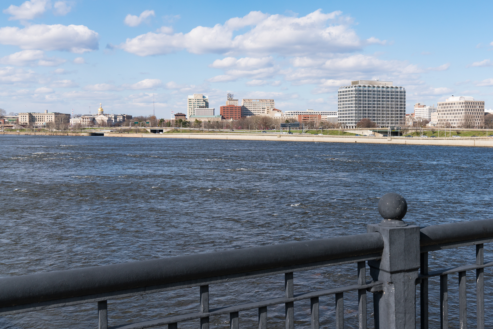 skyline and capitol building of trenton, new jersey