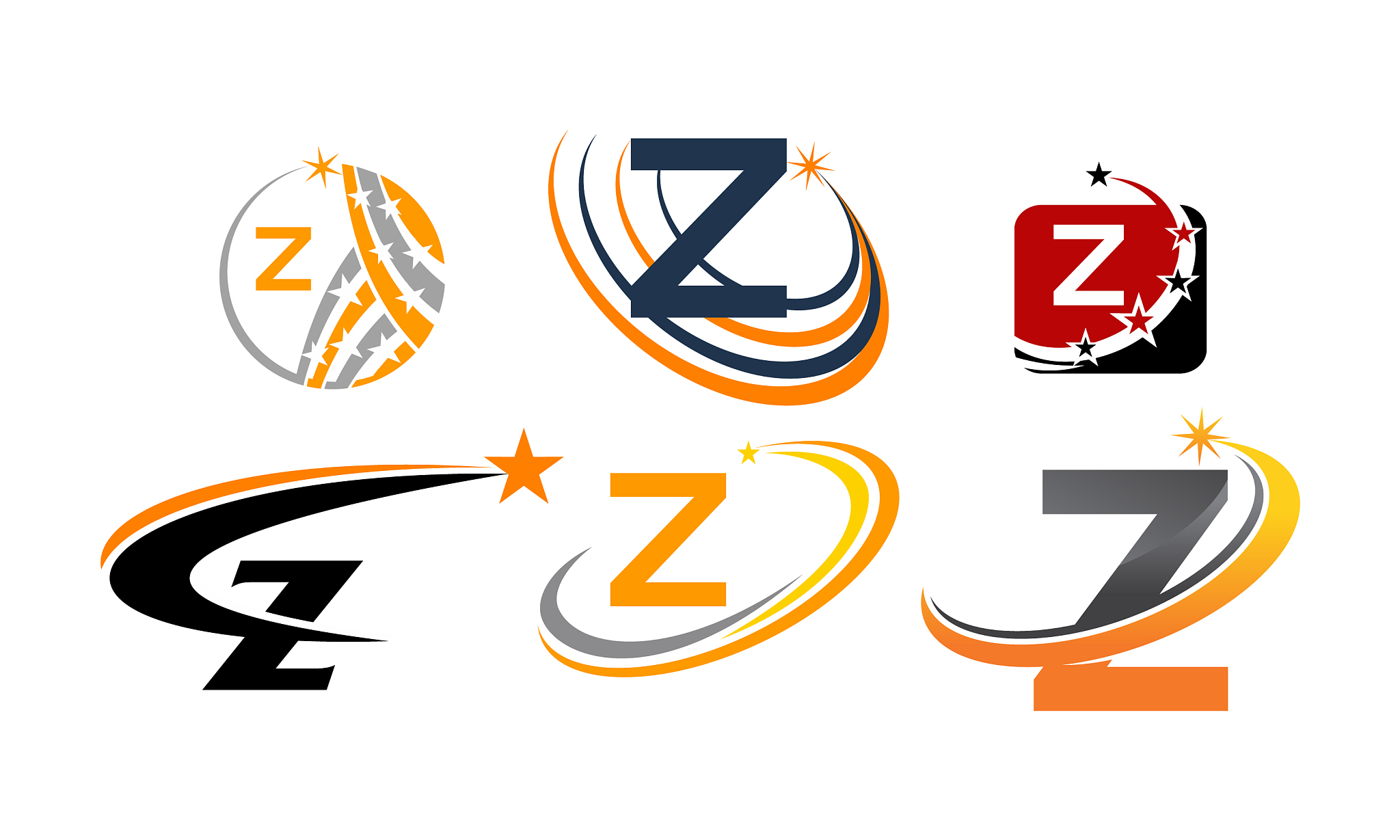 logotype z modern template set