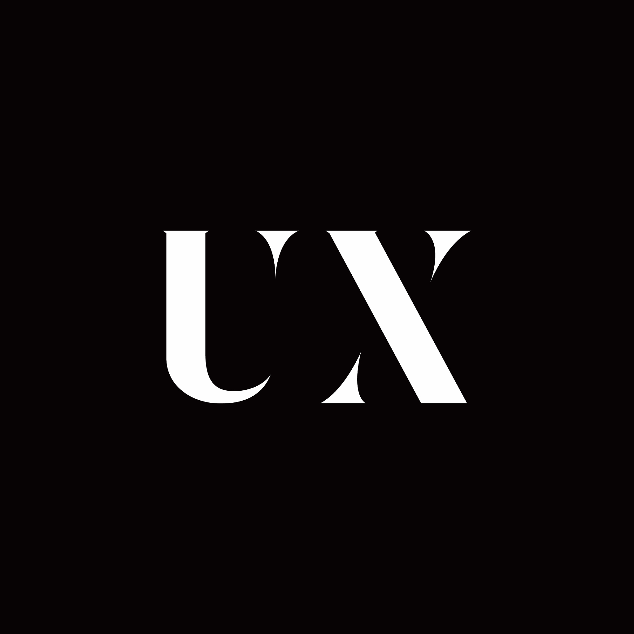 ux logo letter initial logo designs template