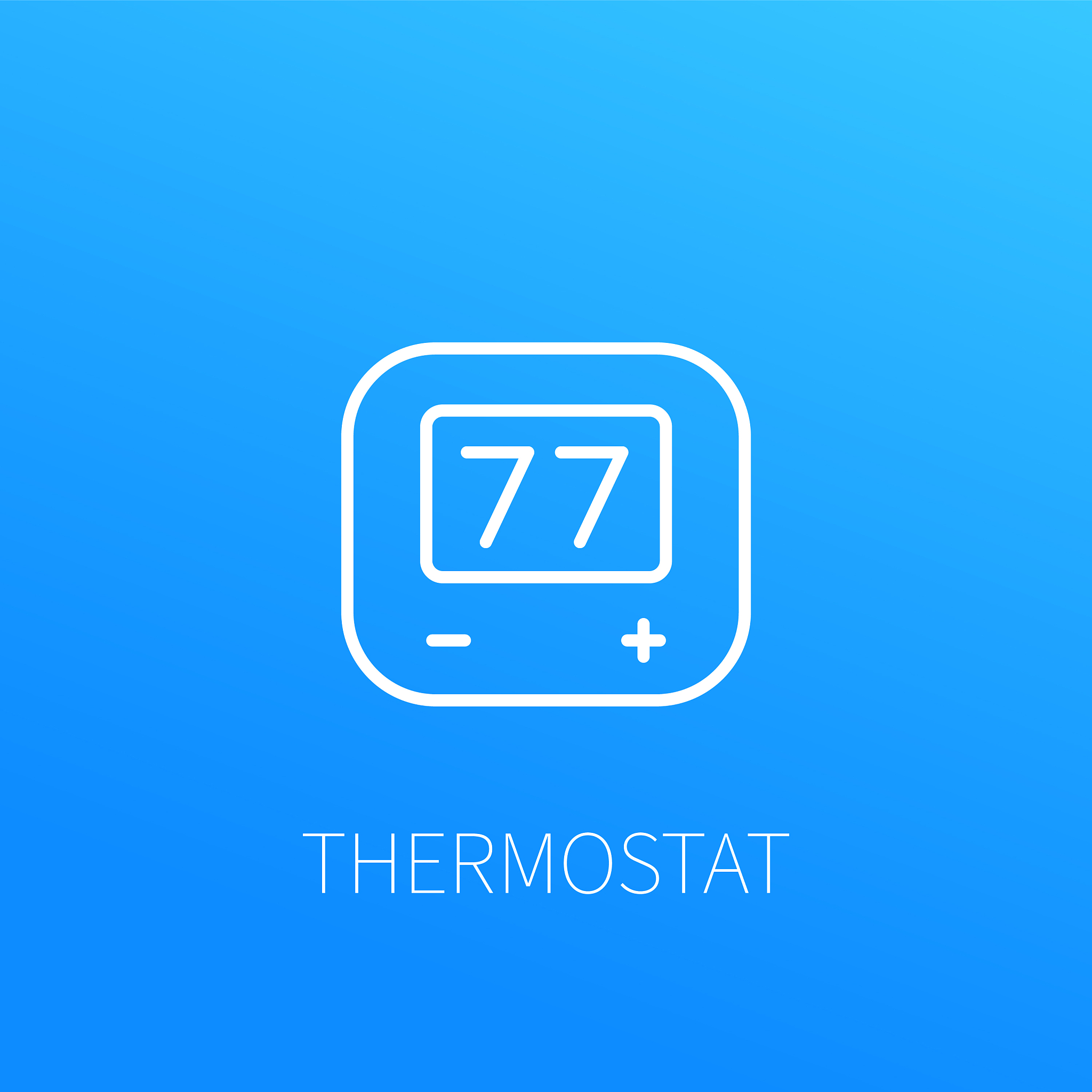 thermostat line icon
