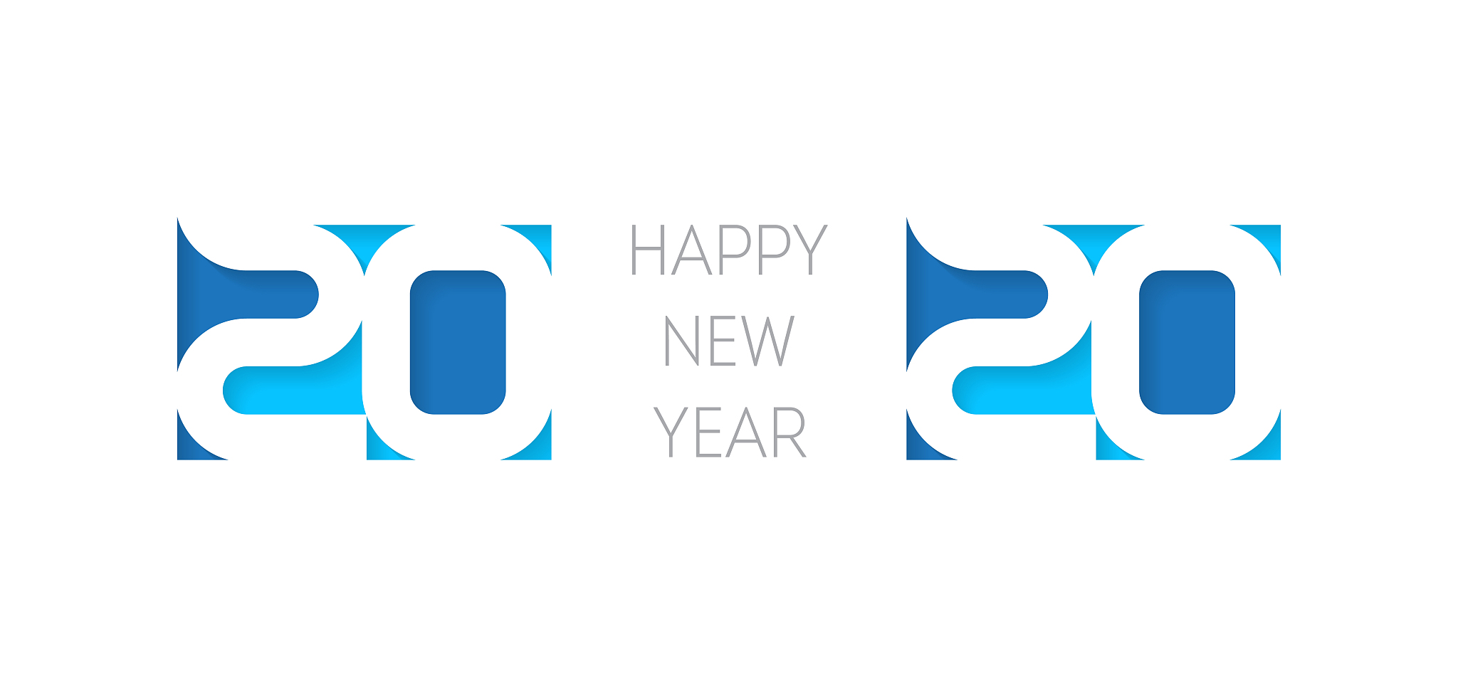 happy new year 2020, banner. vector illustration. brochure or ca