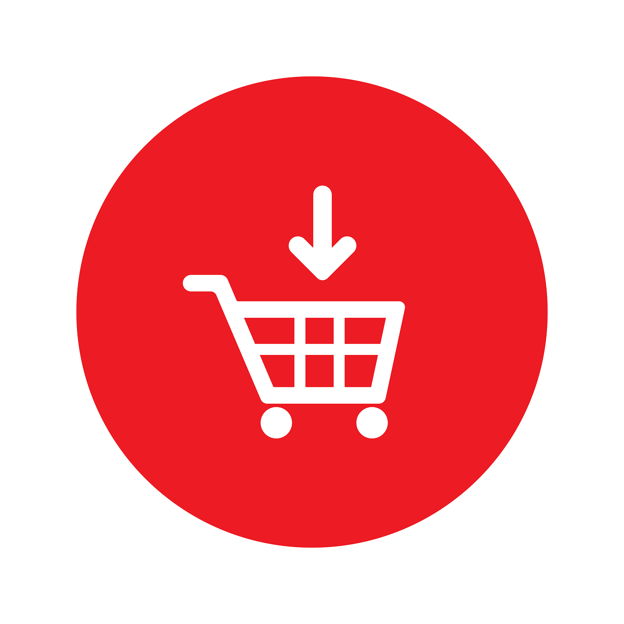 shopping cart button icon