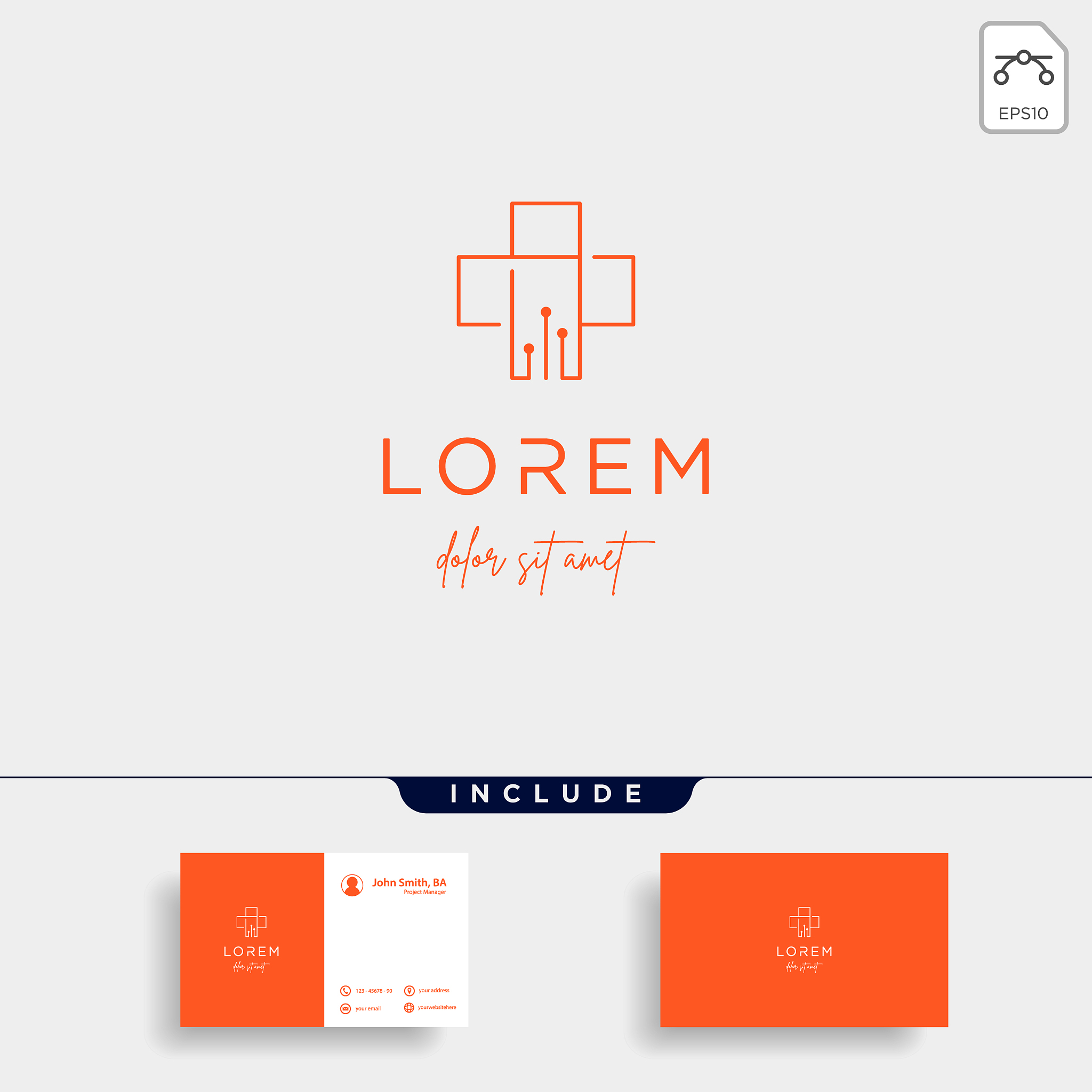 cross medical logo design isolated icon