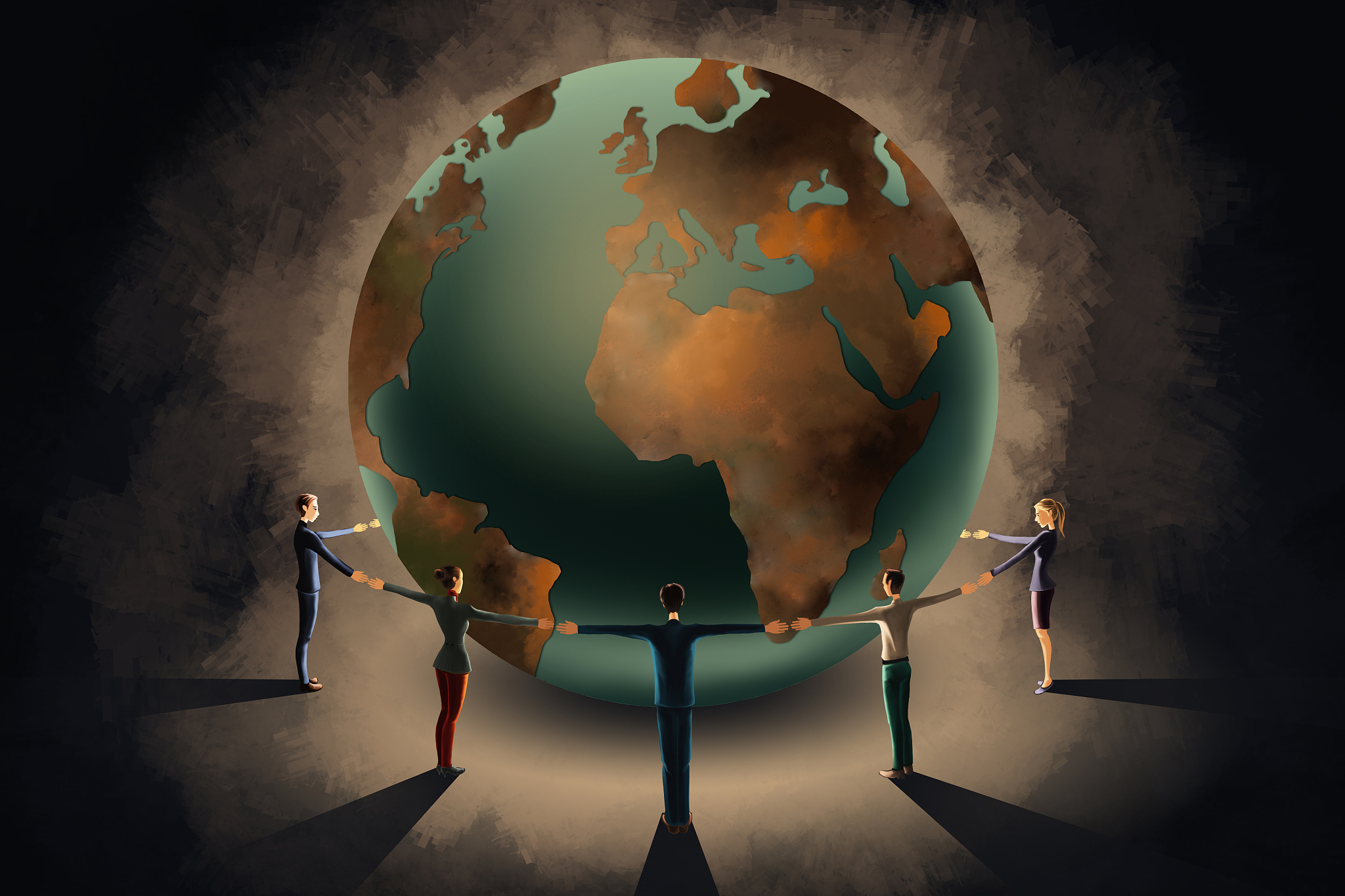 illustration of teamwork