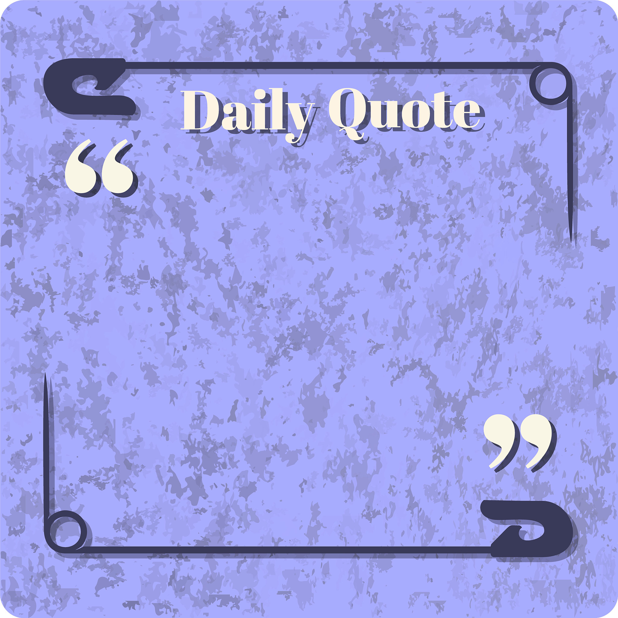 daily quote frame template design to be used with any kind of qu