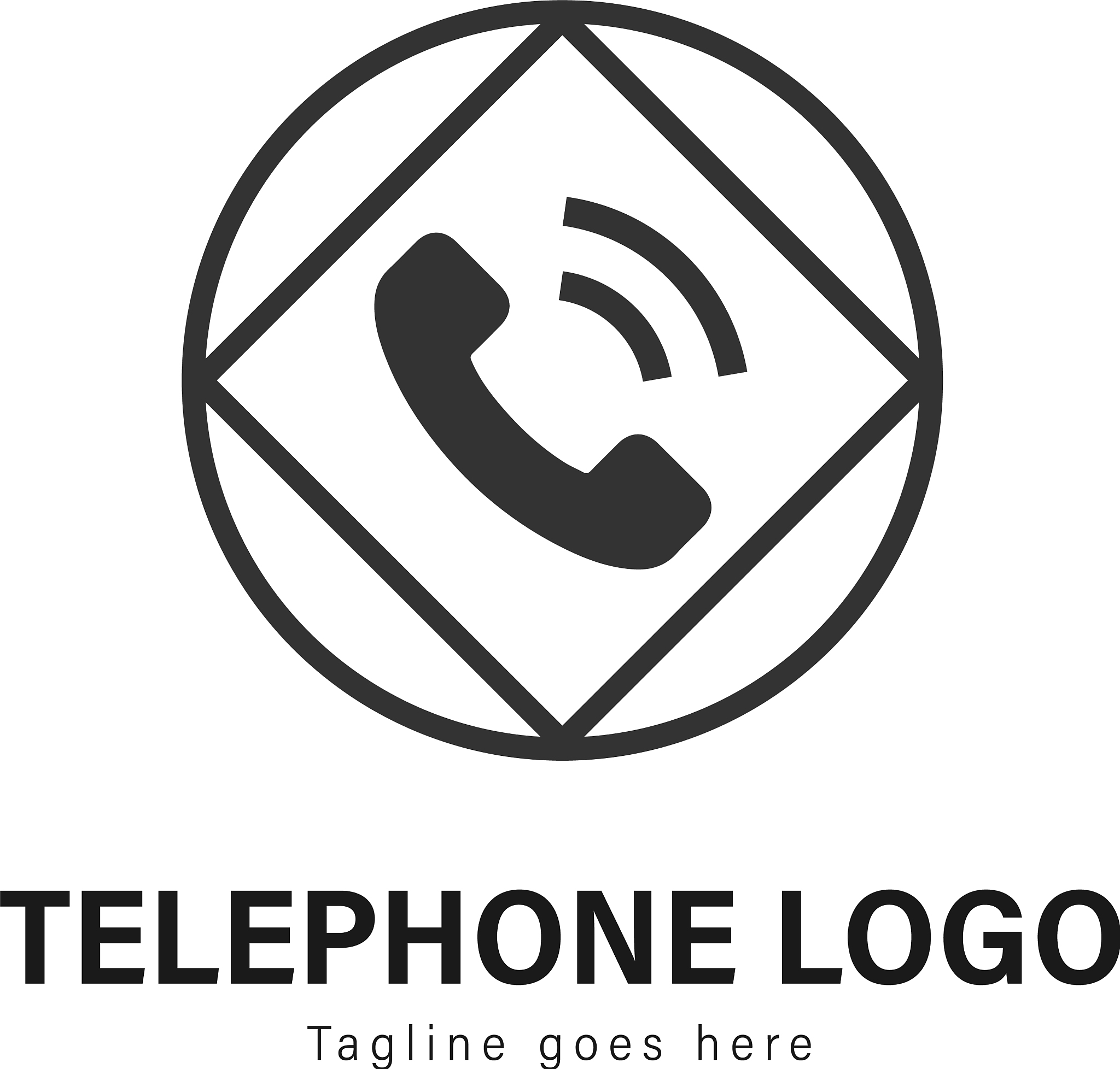 telephone logo template design telephone logo