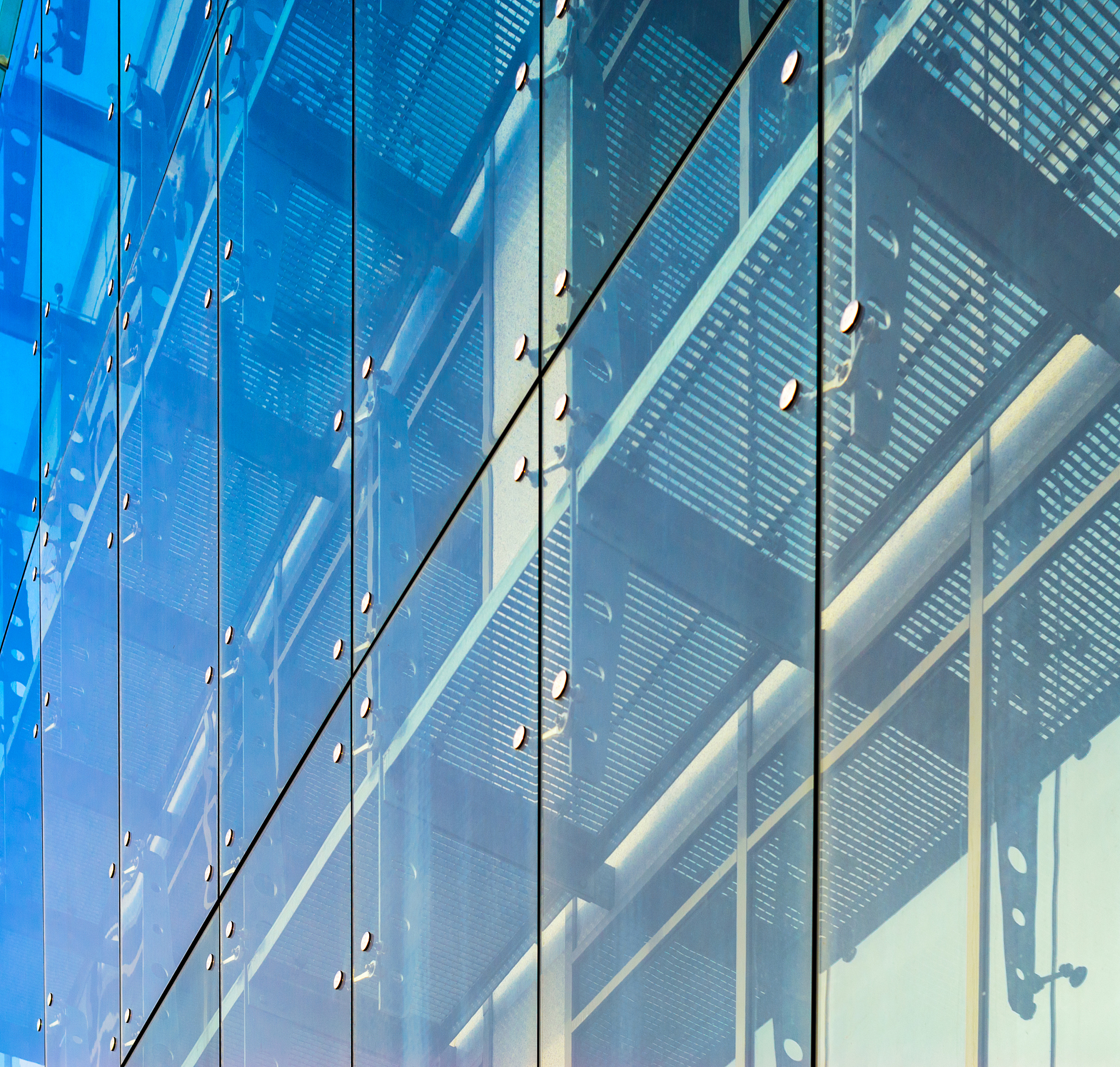 architecture background. glass facade system