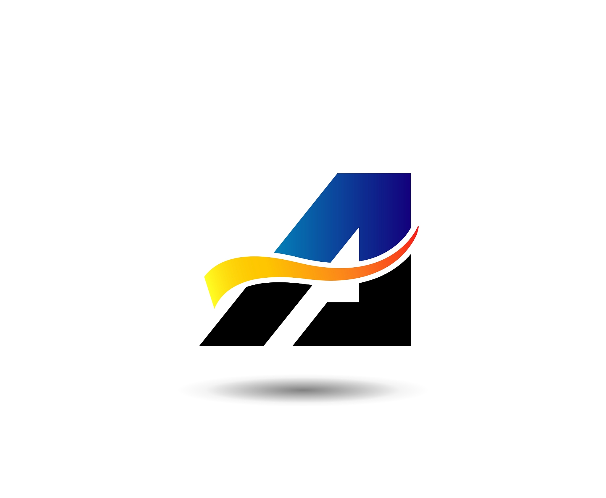 letter a logo icons design template elements