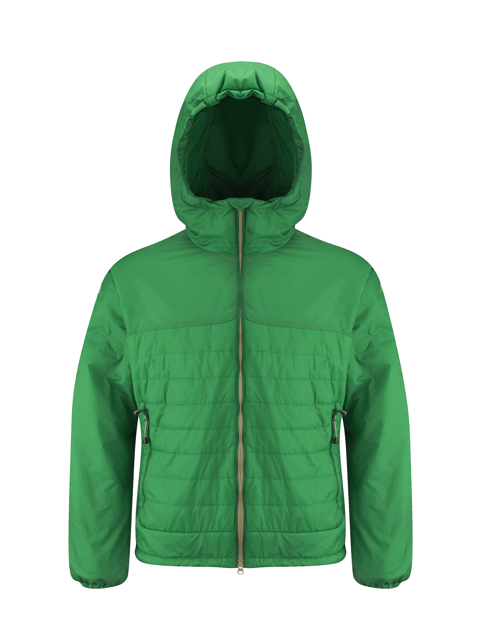 既简约又鲜艳的淡绿色羽绒服外套这句话有问题吗？