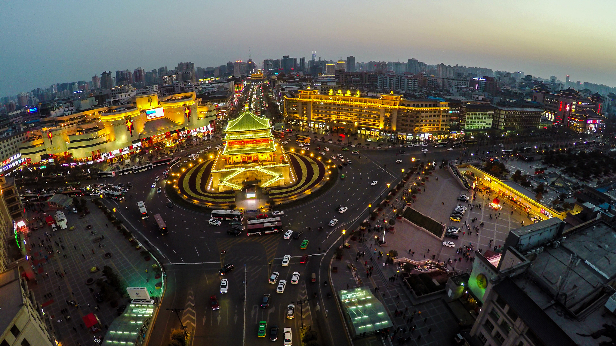 bell tower in xi'an