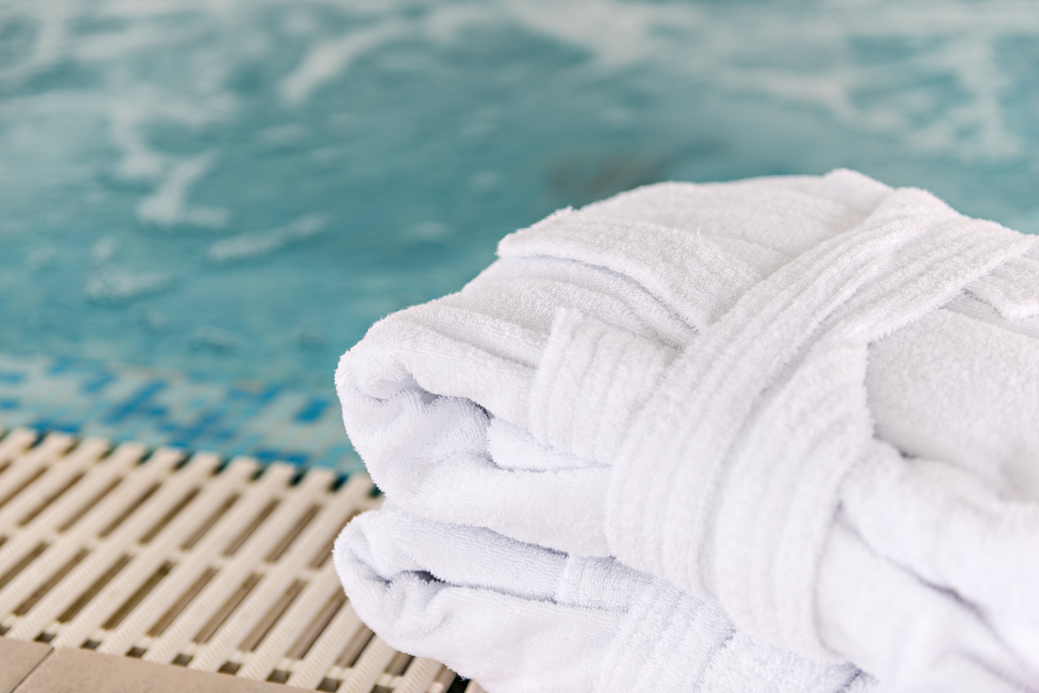 hotel, spa, swimming pool, bathrobe, towels