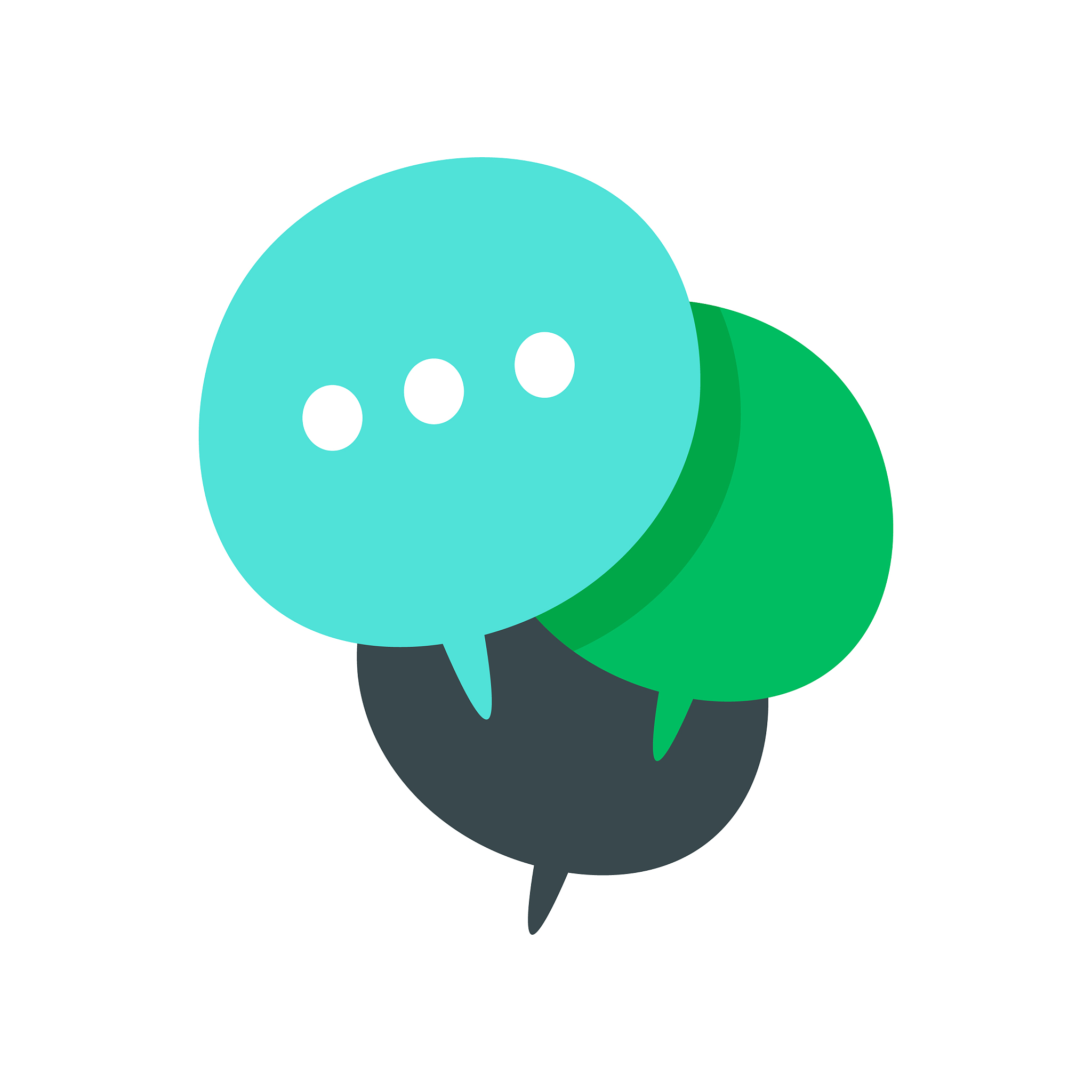 online messaging illustration concept