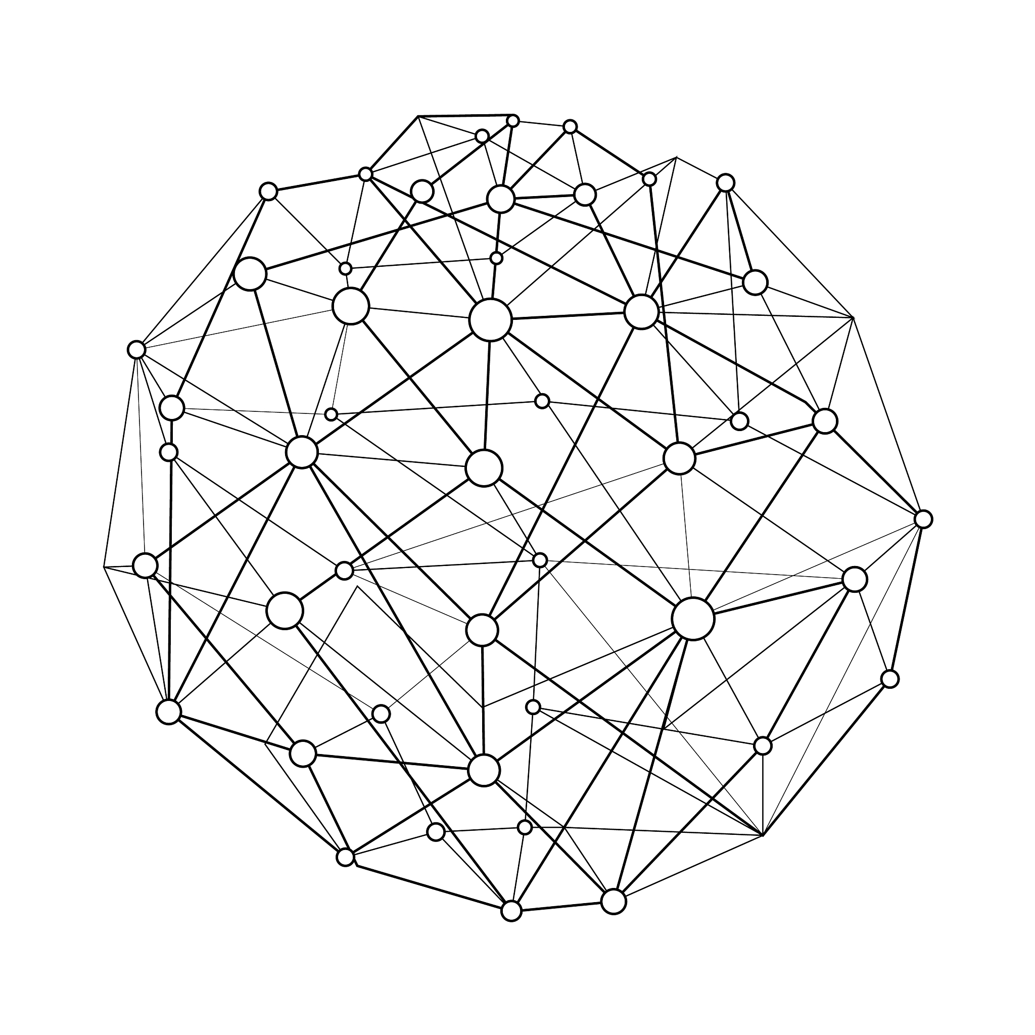 wireframe connecting sphere