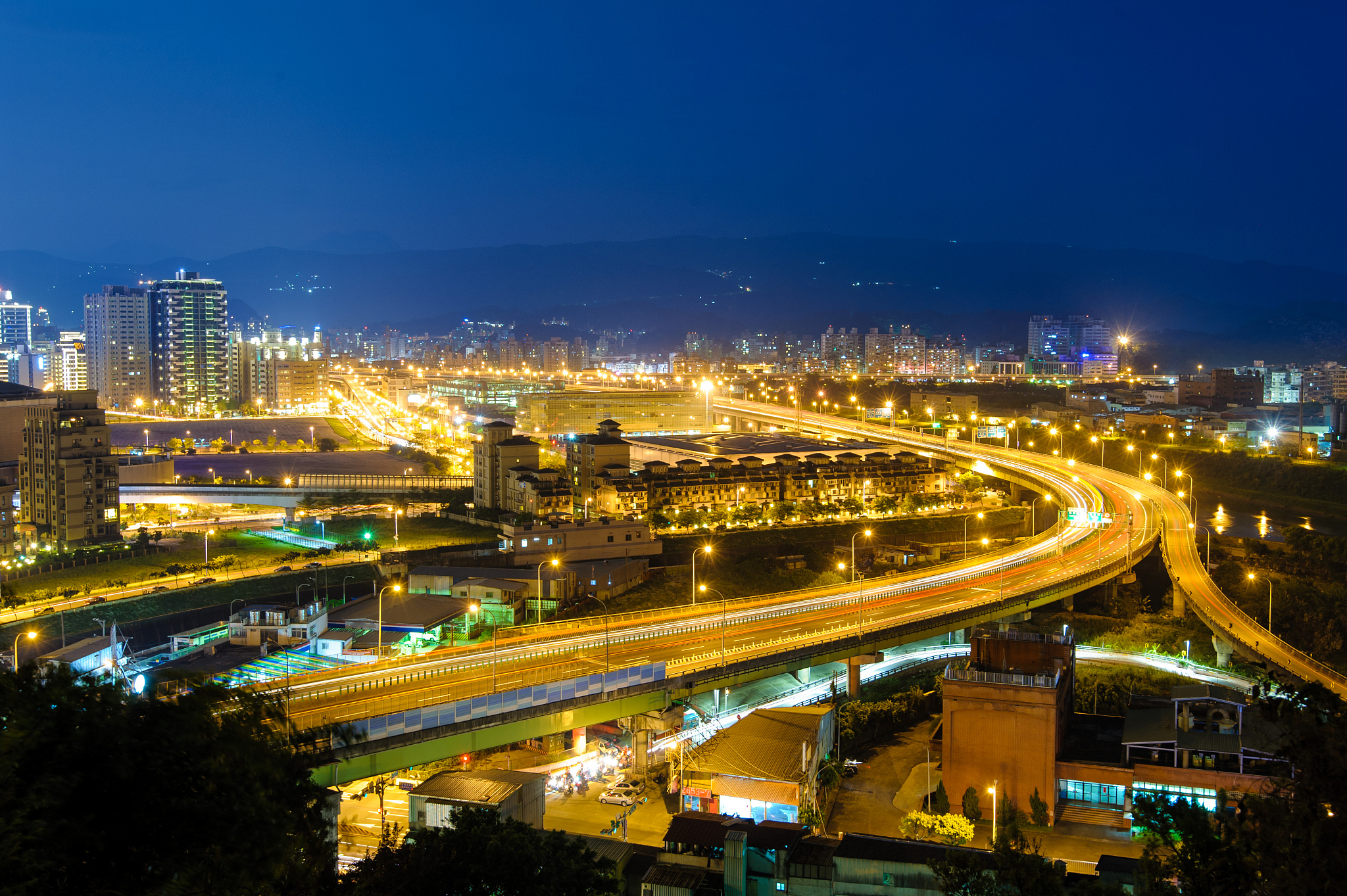 night view of taipei