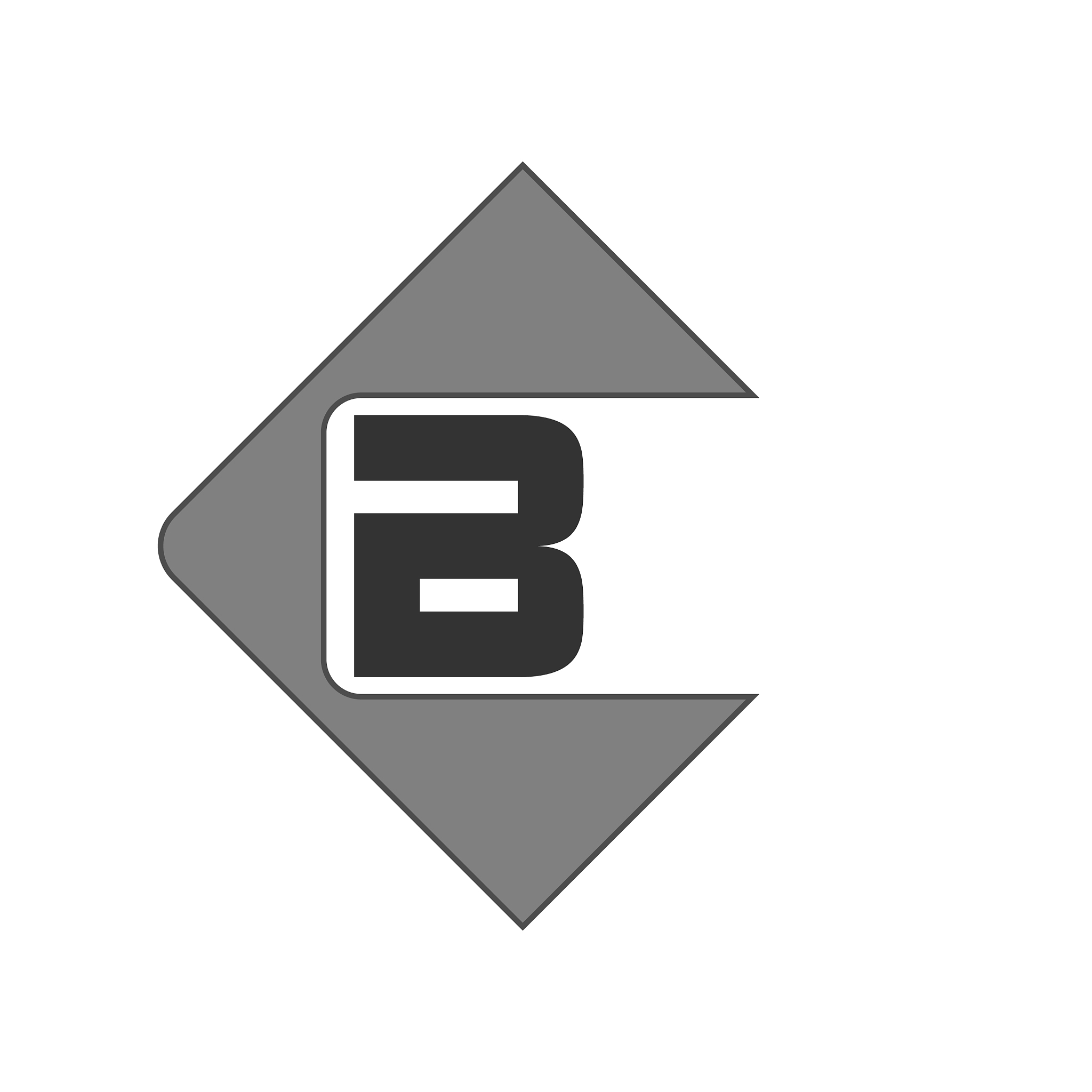 initial letter logo b template design