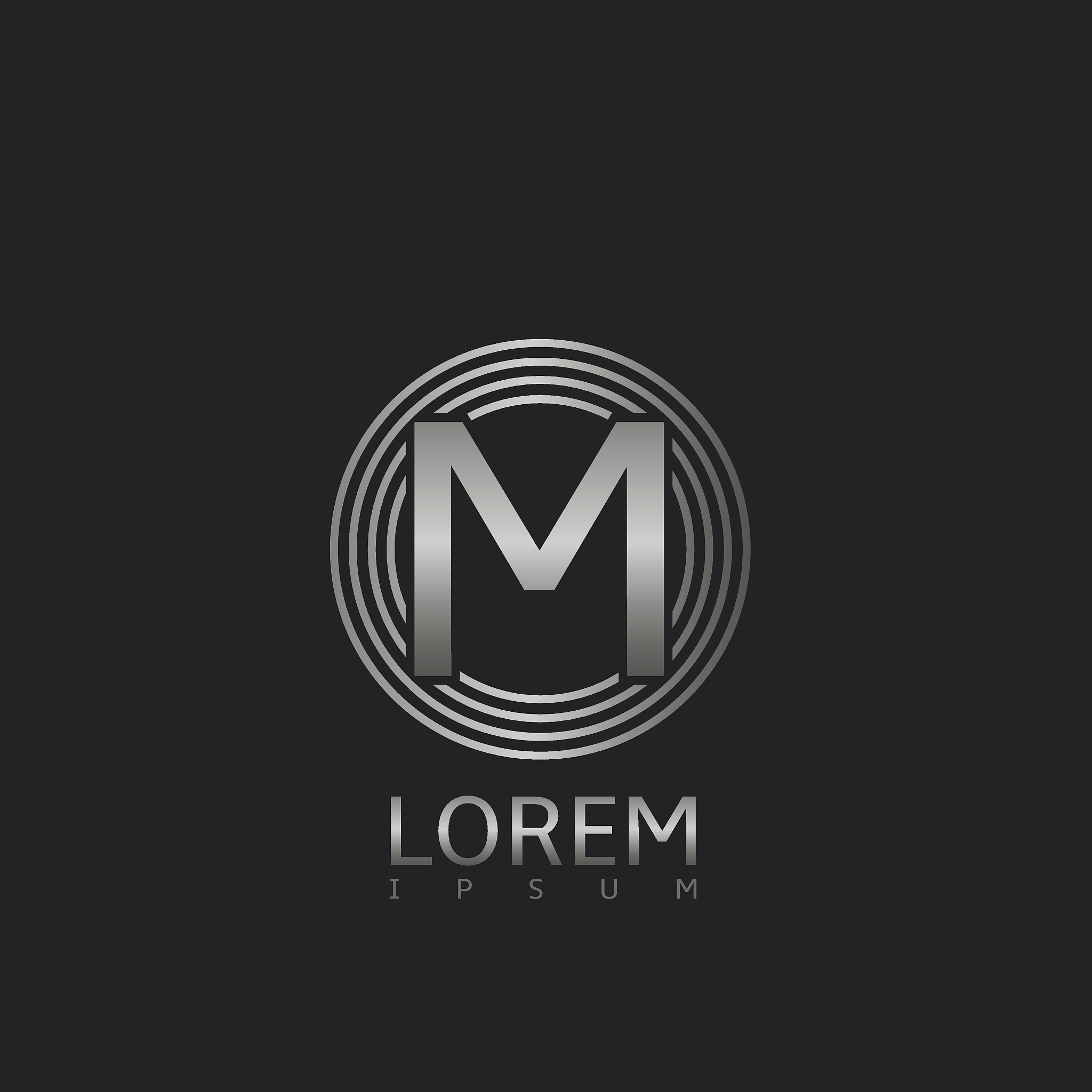 silver m letter