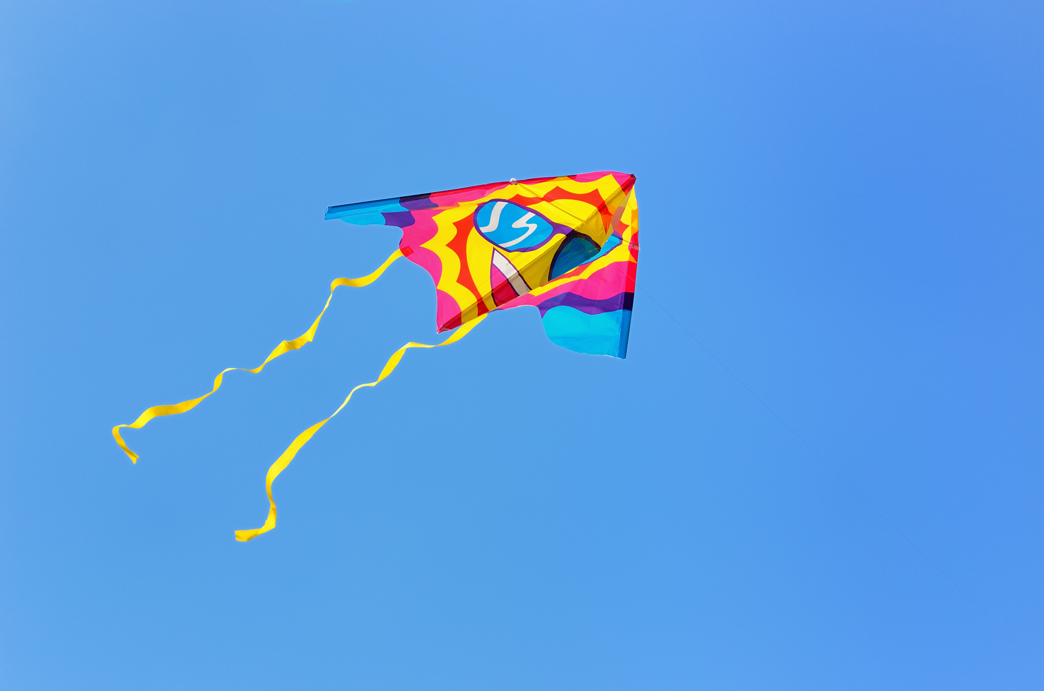 low angle view of kite against clear sky