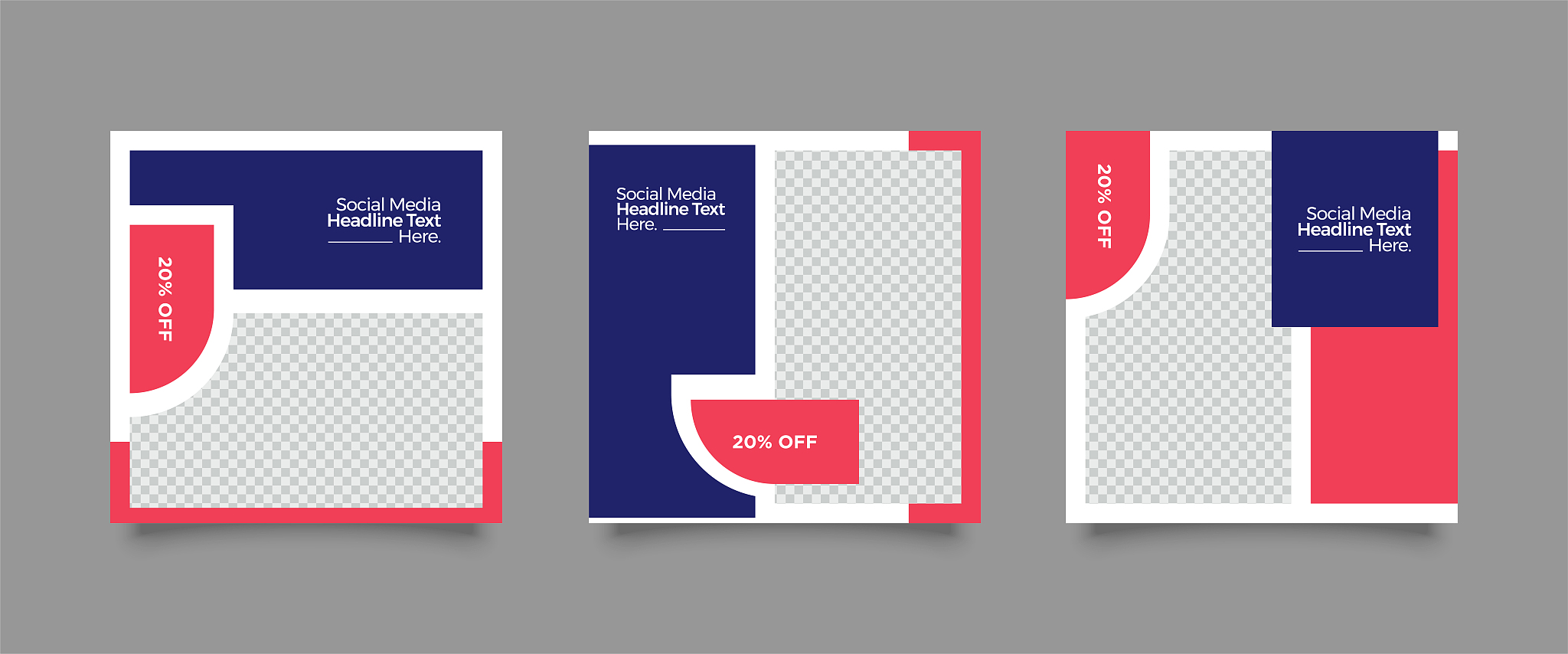 editable social media post template
