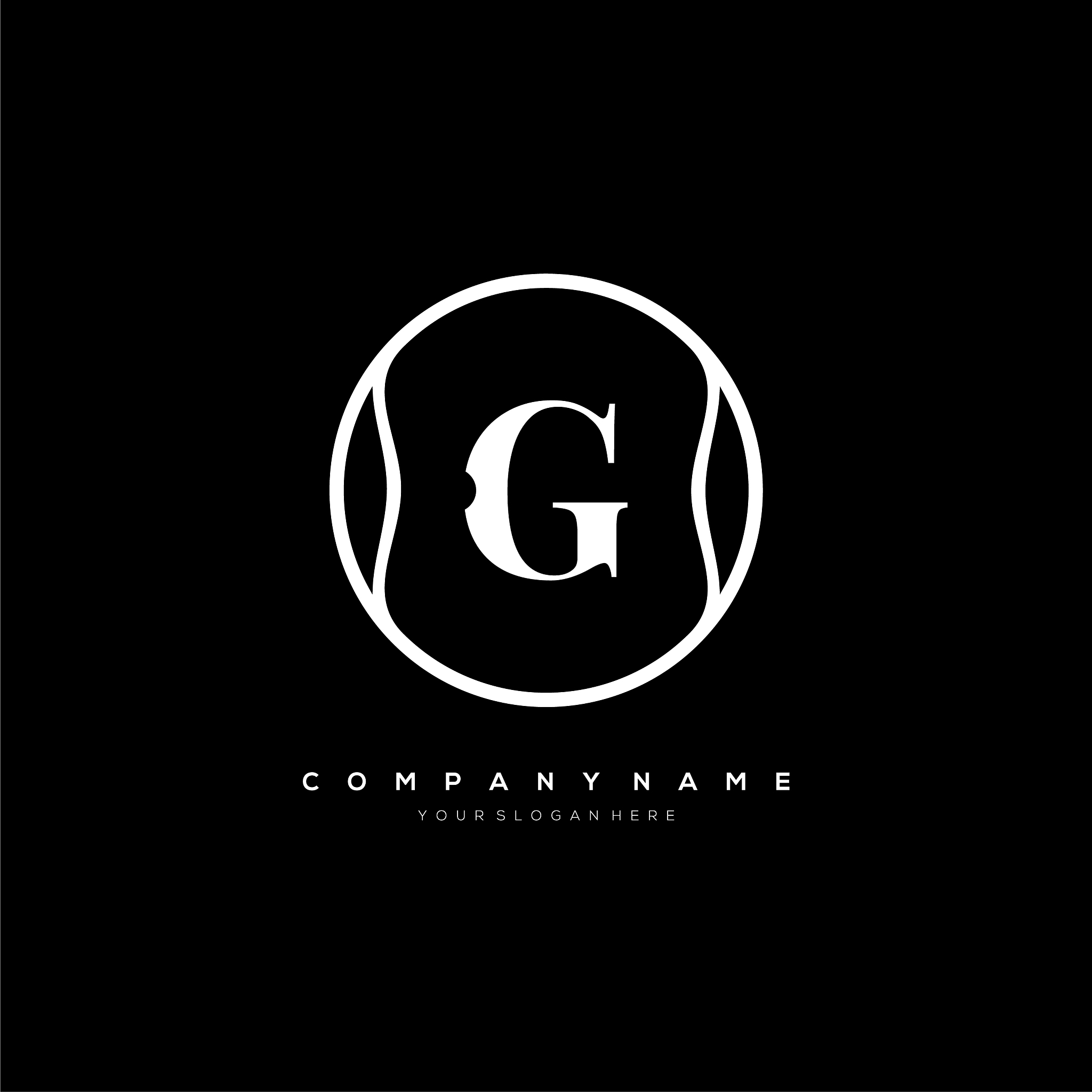 g letter logo template