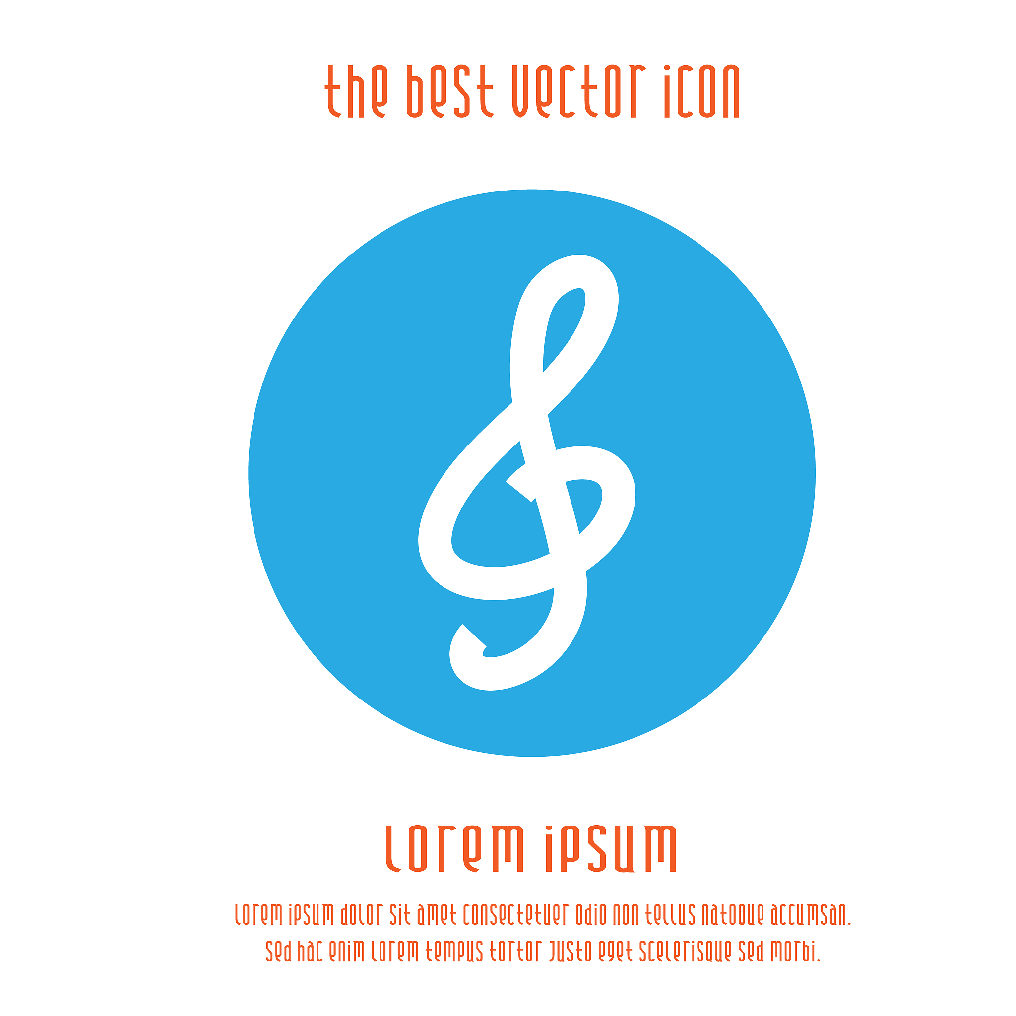 g clef vector icon eps 10. music key symbol.