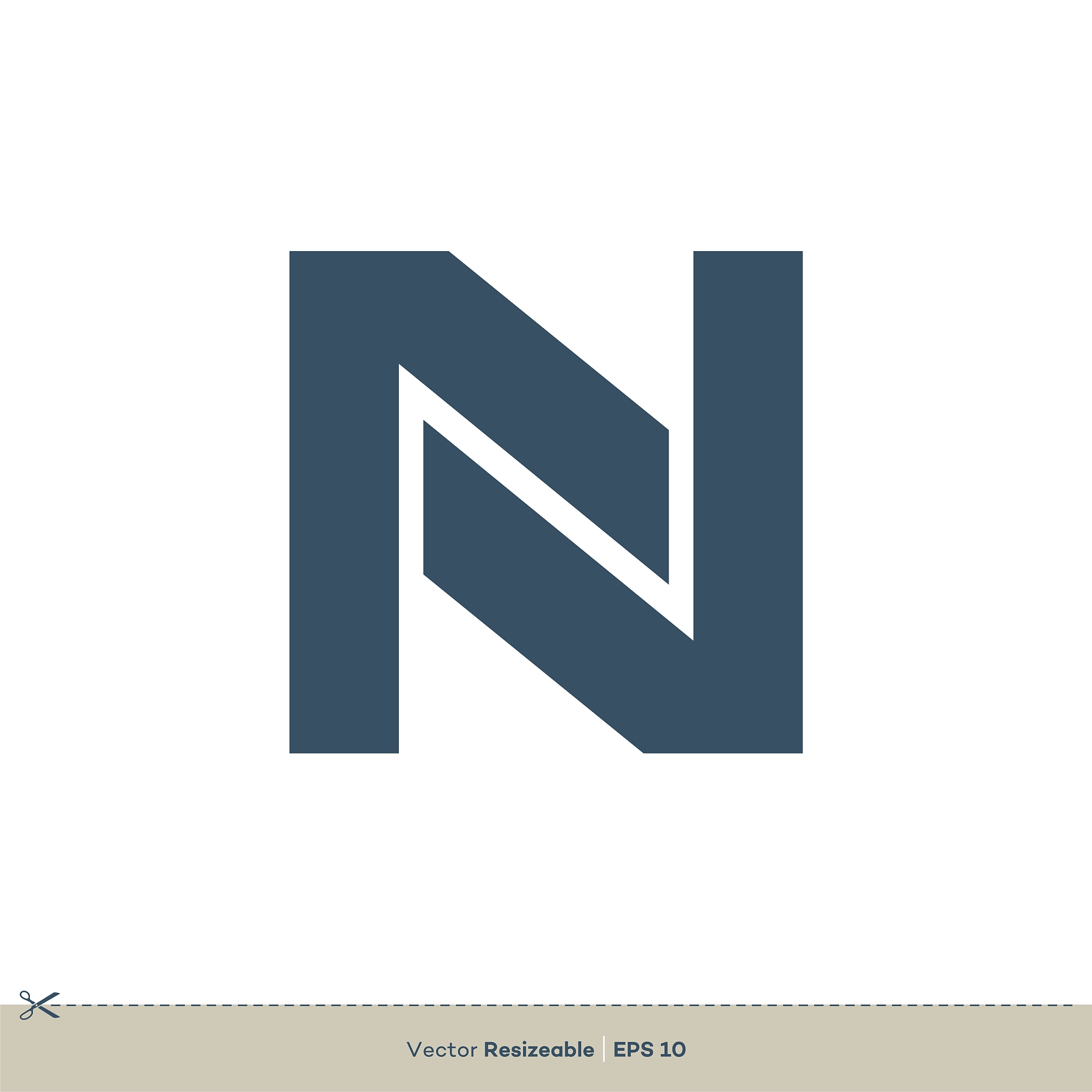 n letter vector logo template illustration design. vector eps 10