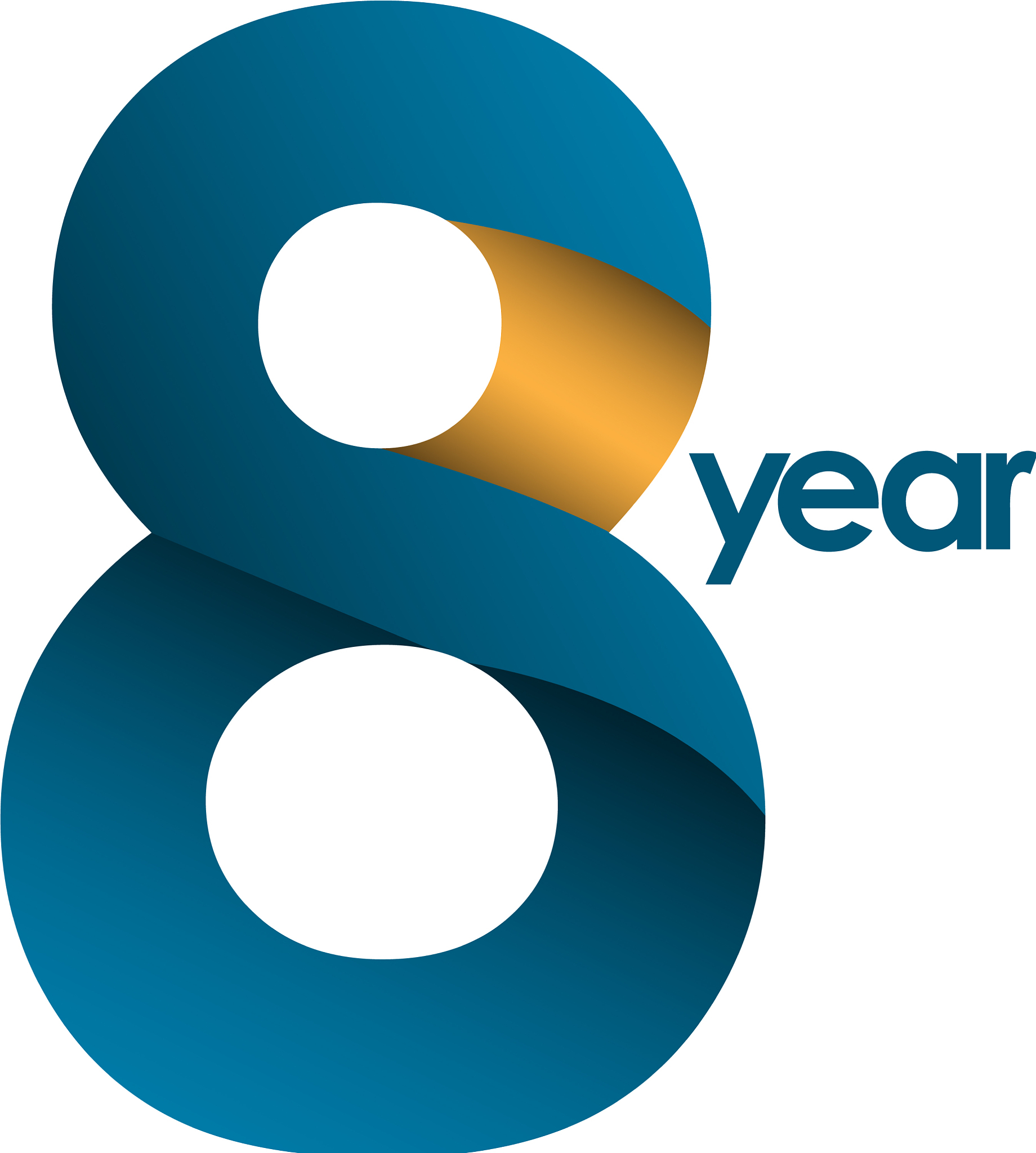 8 year anniversary template design