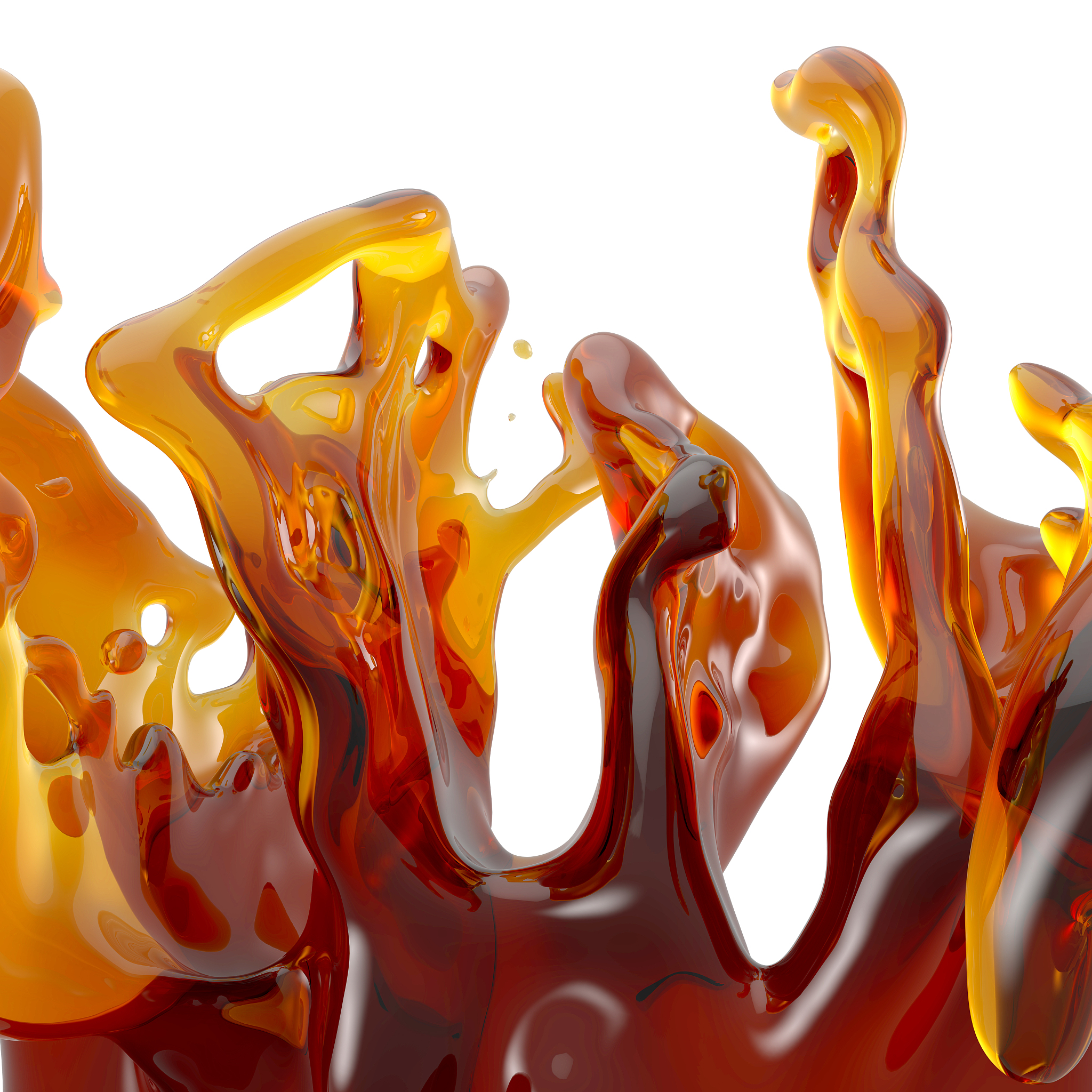3d abstract liquid splash