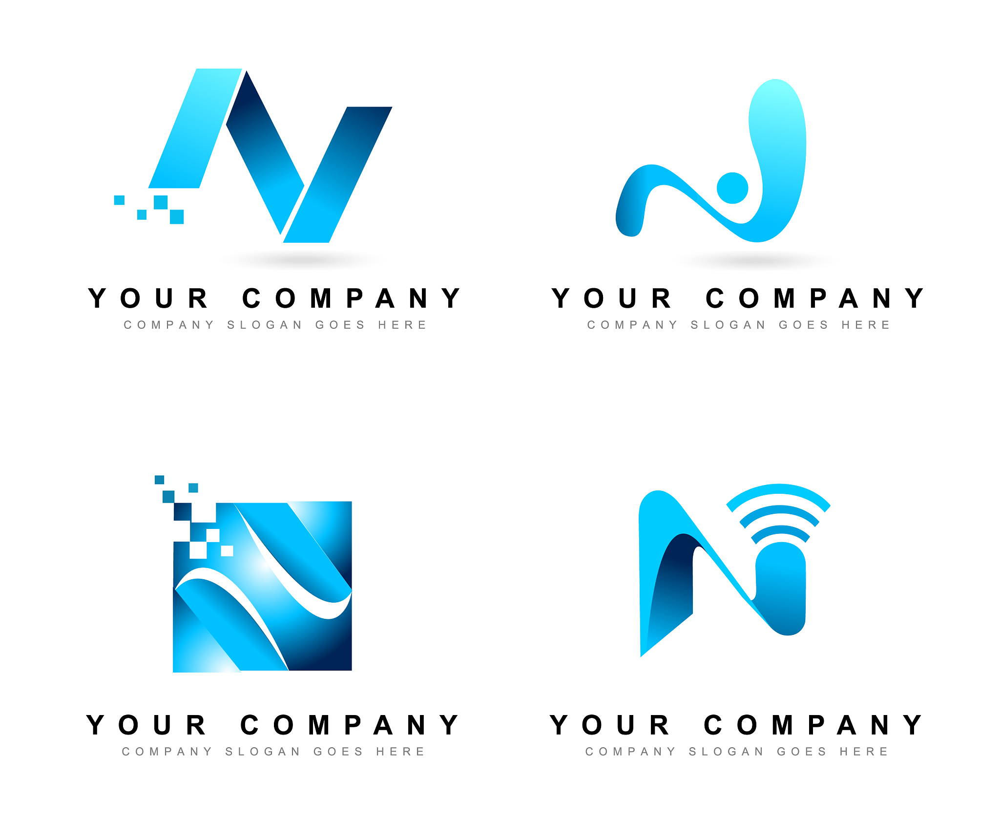 letter n logo design
