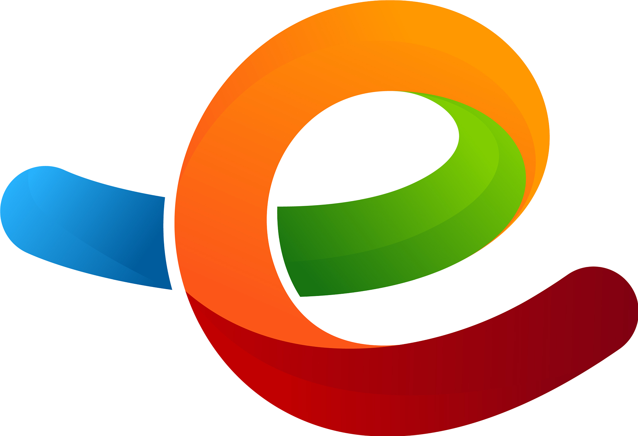 color letter e logo icon design
