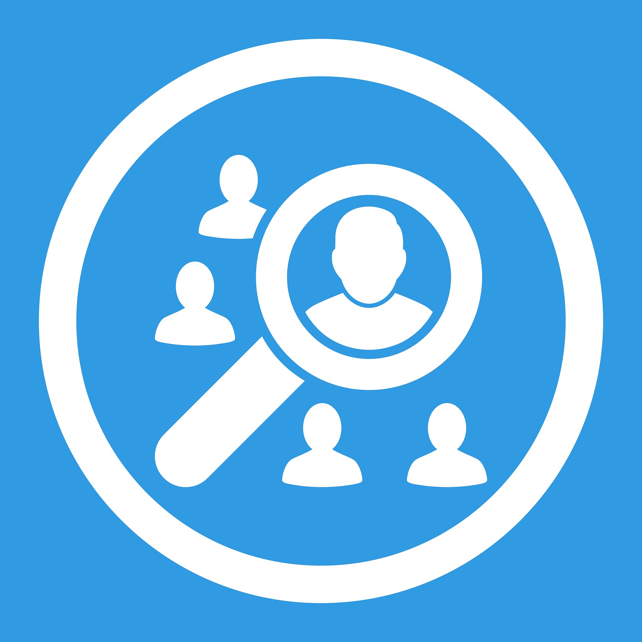 marketing flat white color rounded vector icon