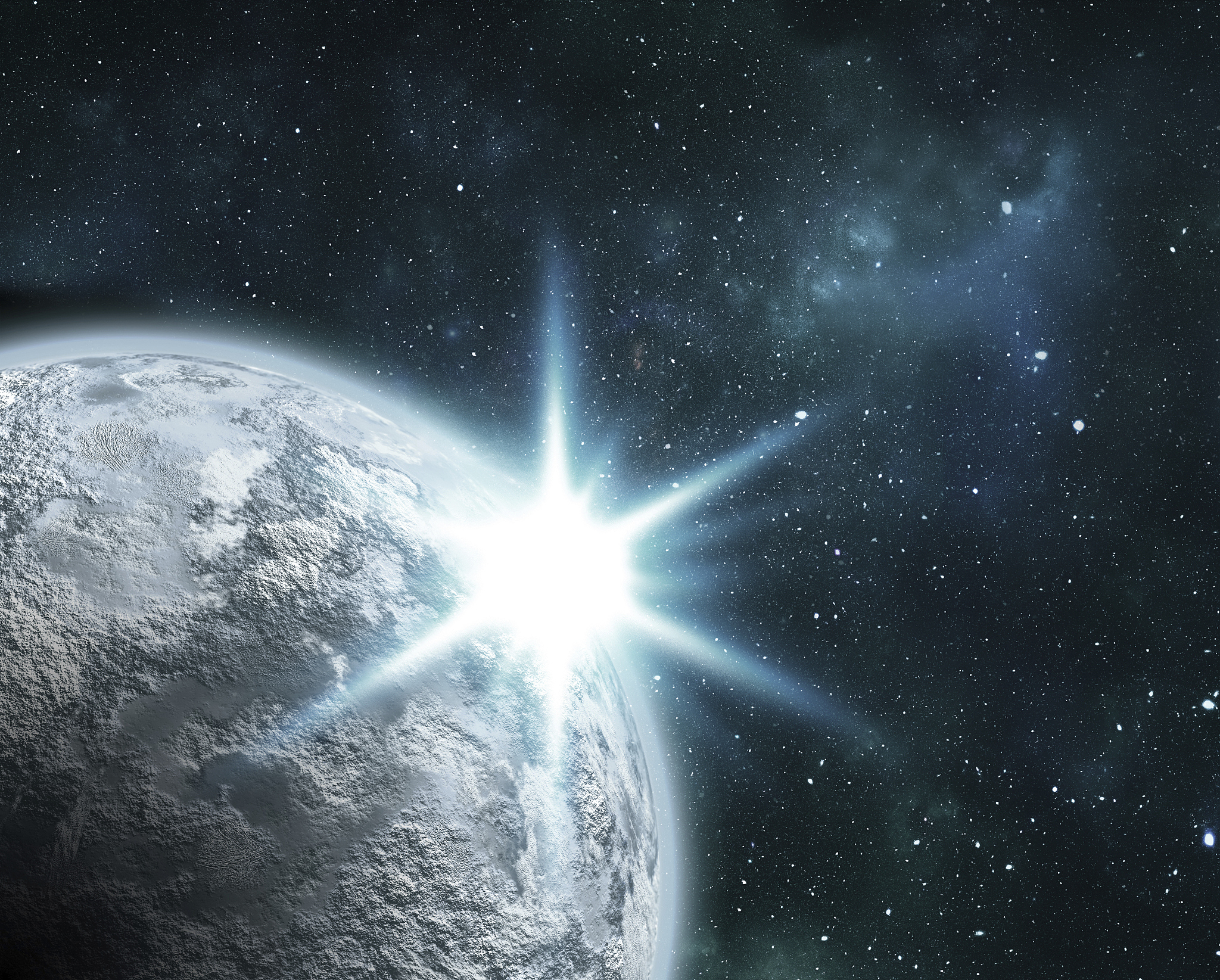 planet and bright star
