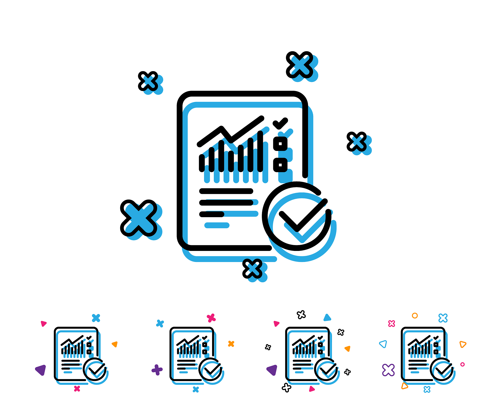 report document line icon checklist