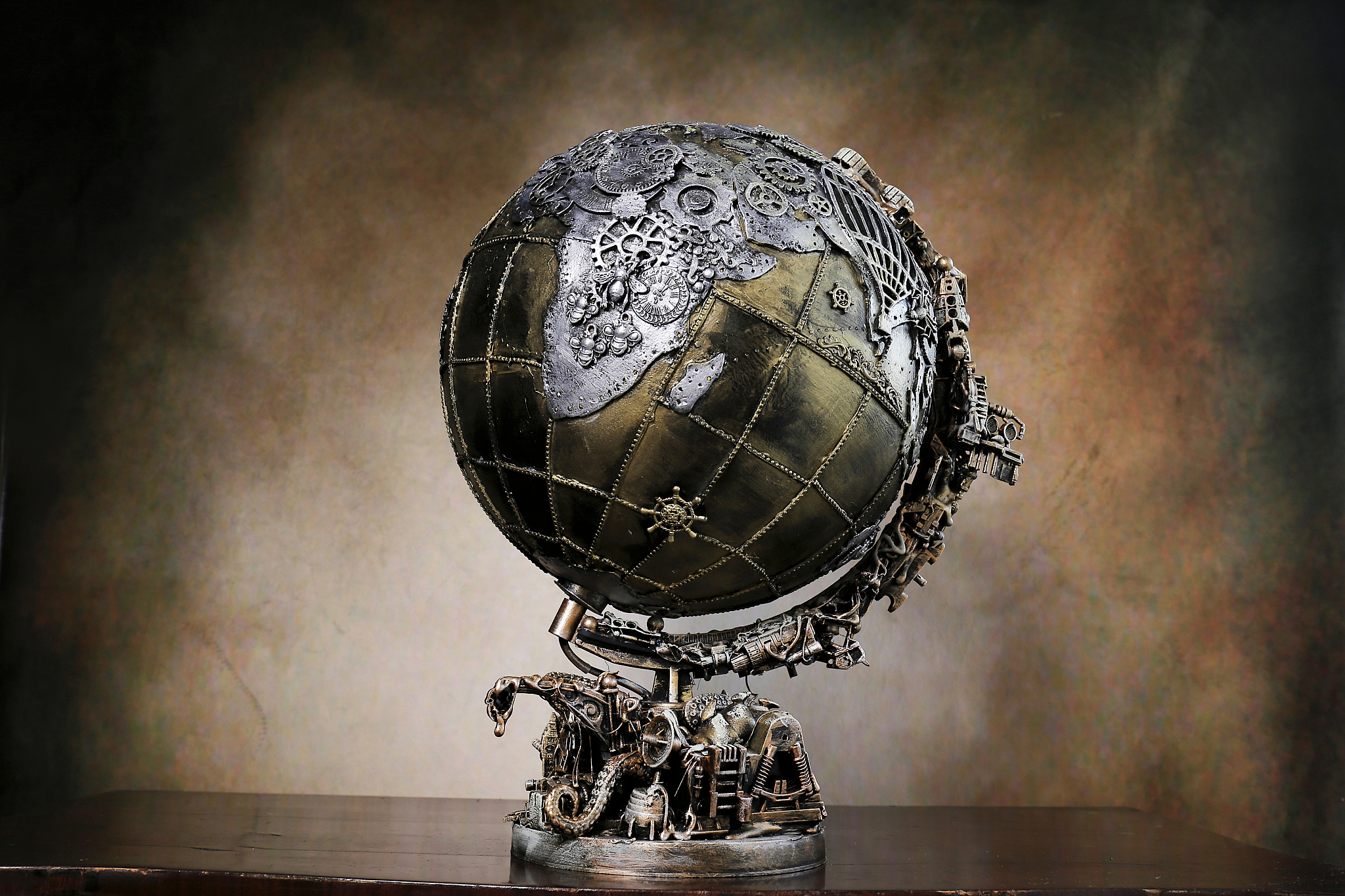 world map and the treasure map