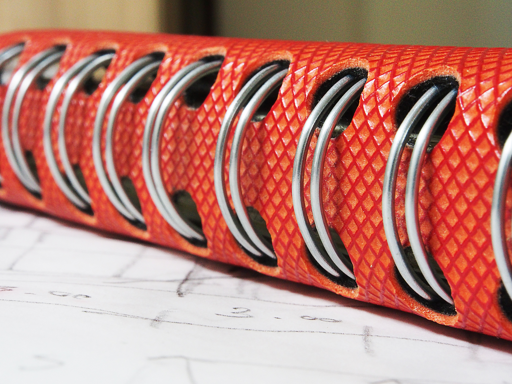 ?book spine with red book
