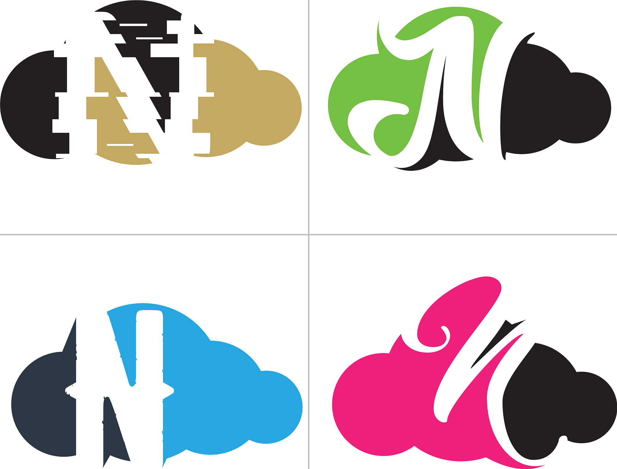 n letter logo design letter n in sky shape