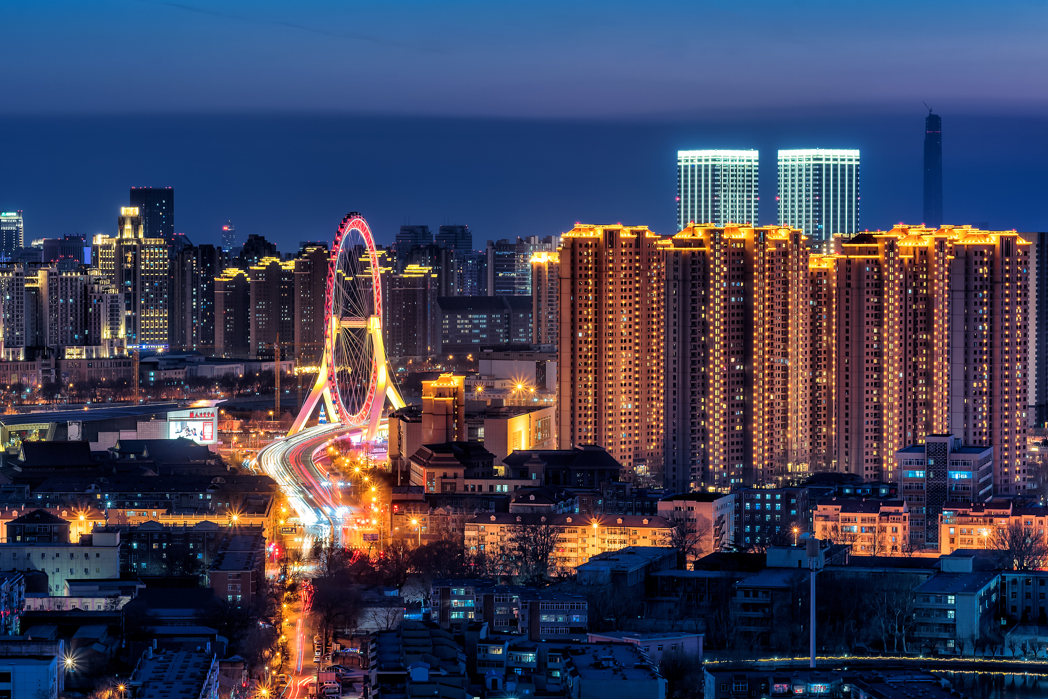 天津之眼夜景
